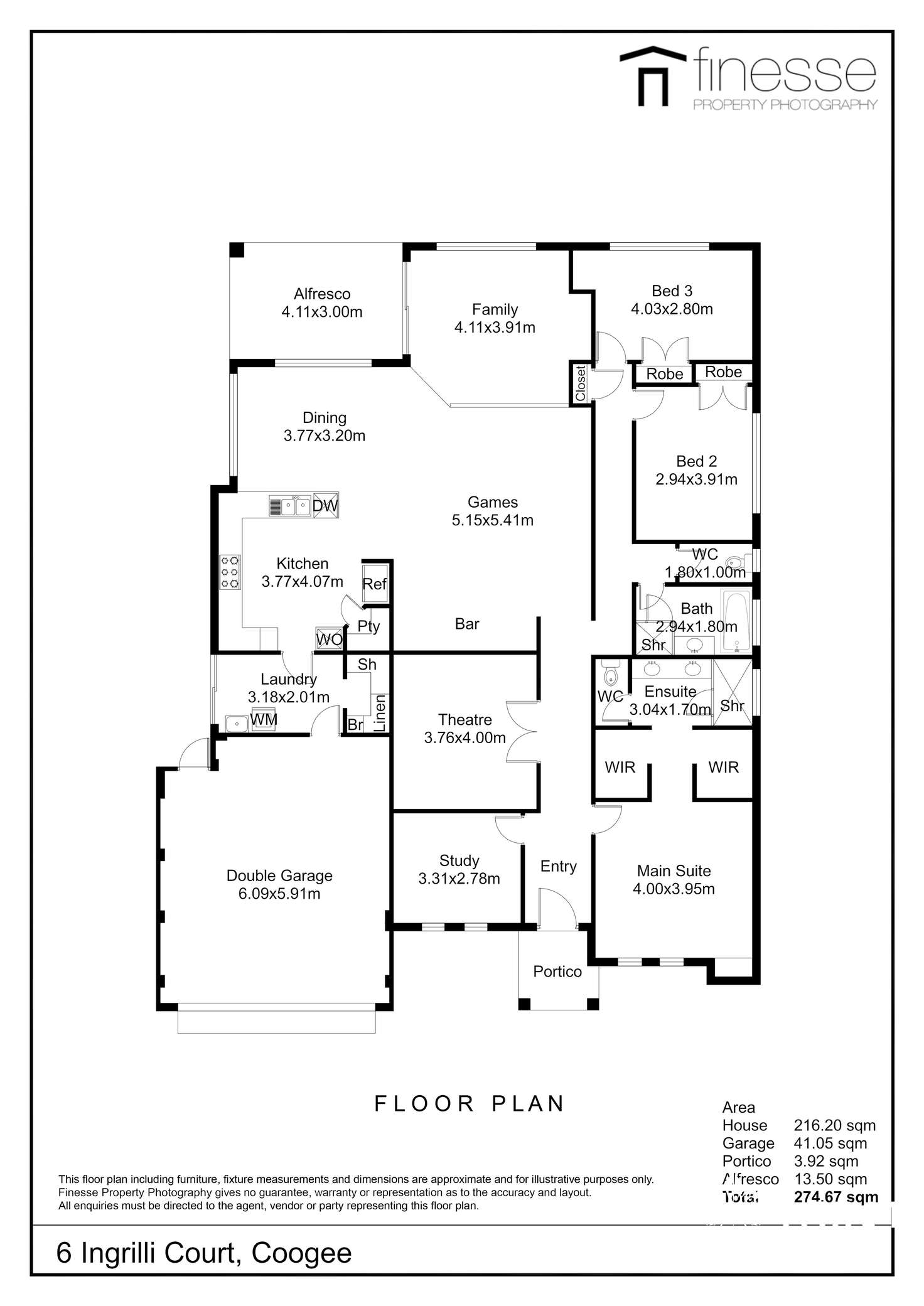 Floorplan of Homely house listing, 6 Ingrilli Court, Munster WA 6166