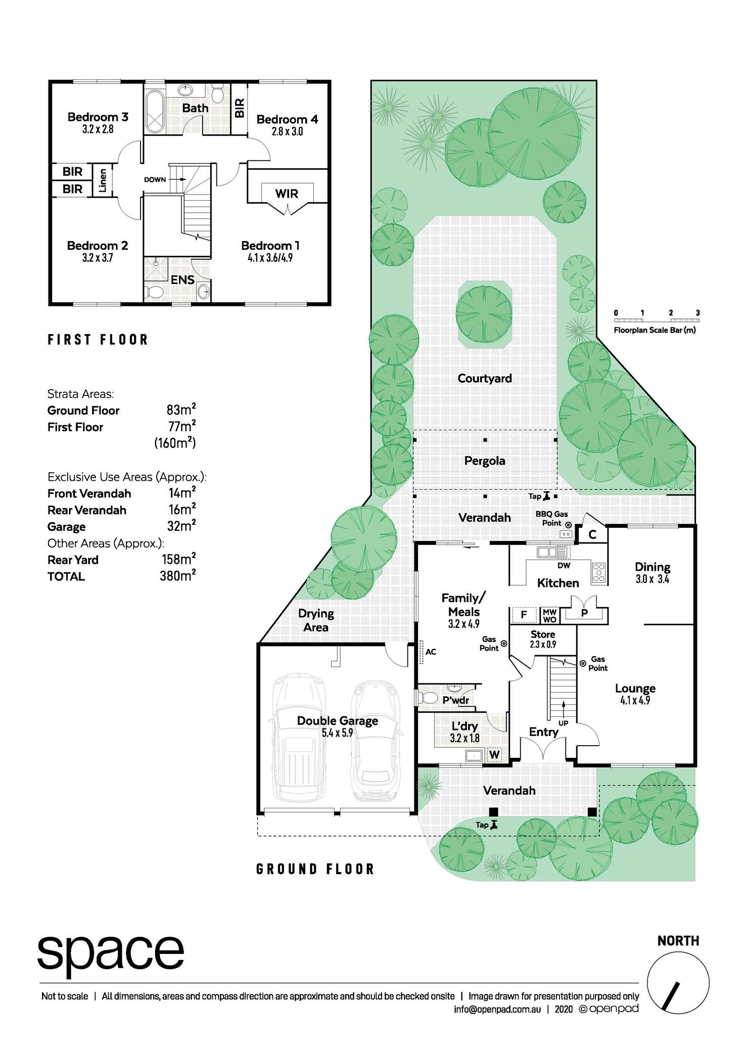 Floorplan of Homely house listing, 3A/133 Drabble Road, City Beach WA 6015