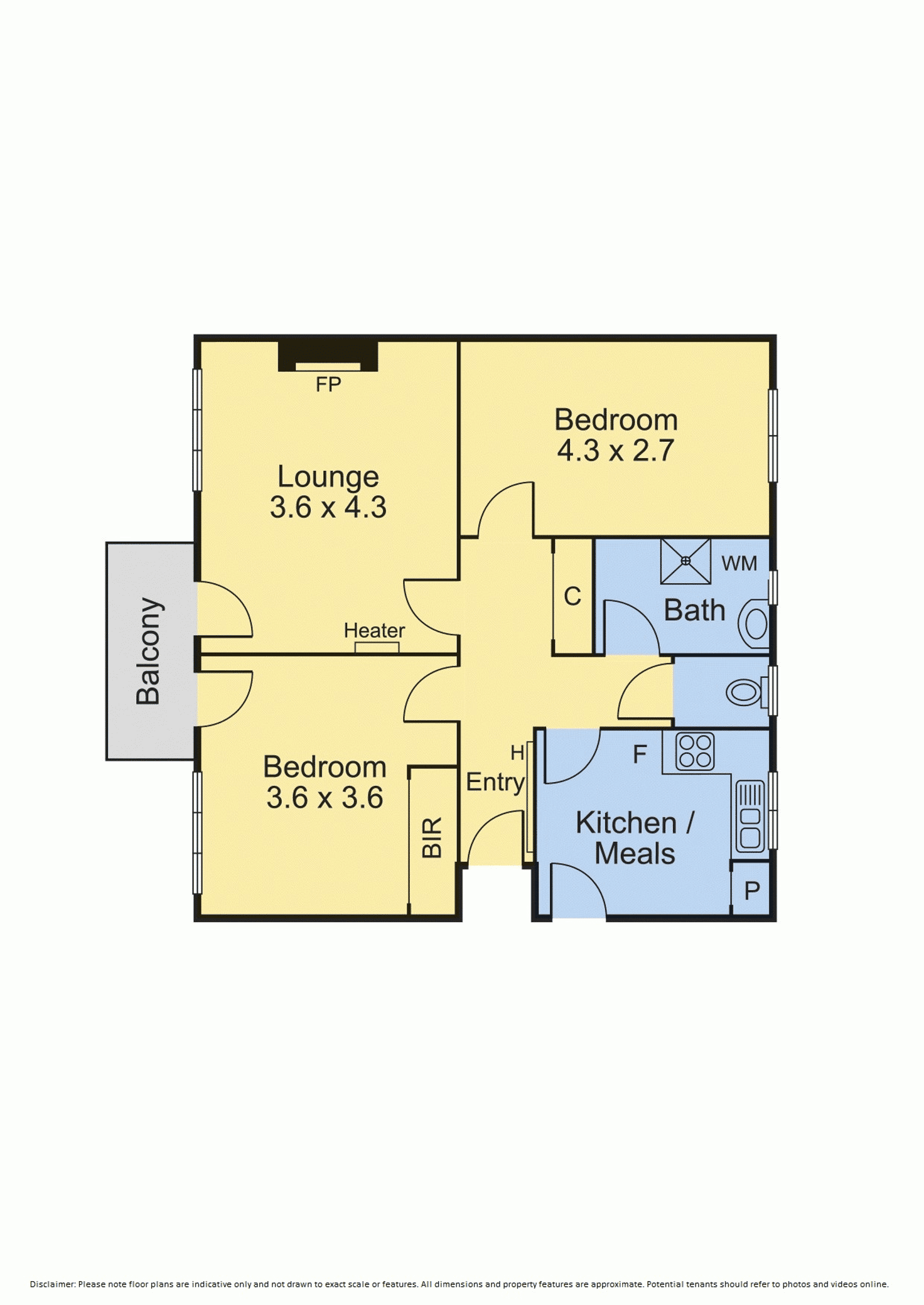 Floorplan of Homely apartment listing, 6/45 Acland Street, St Kilda VIC 3182