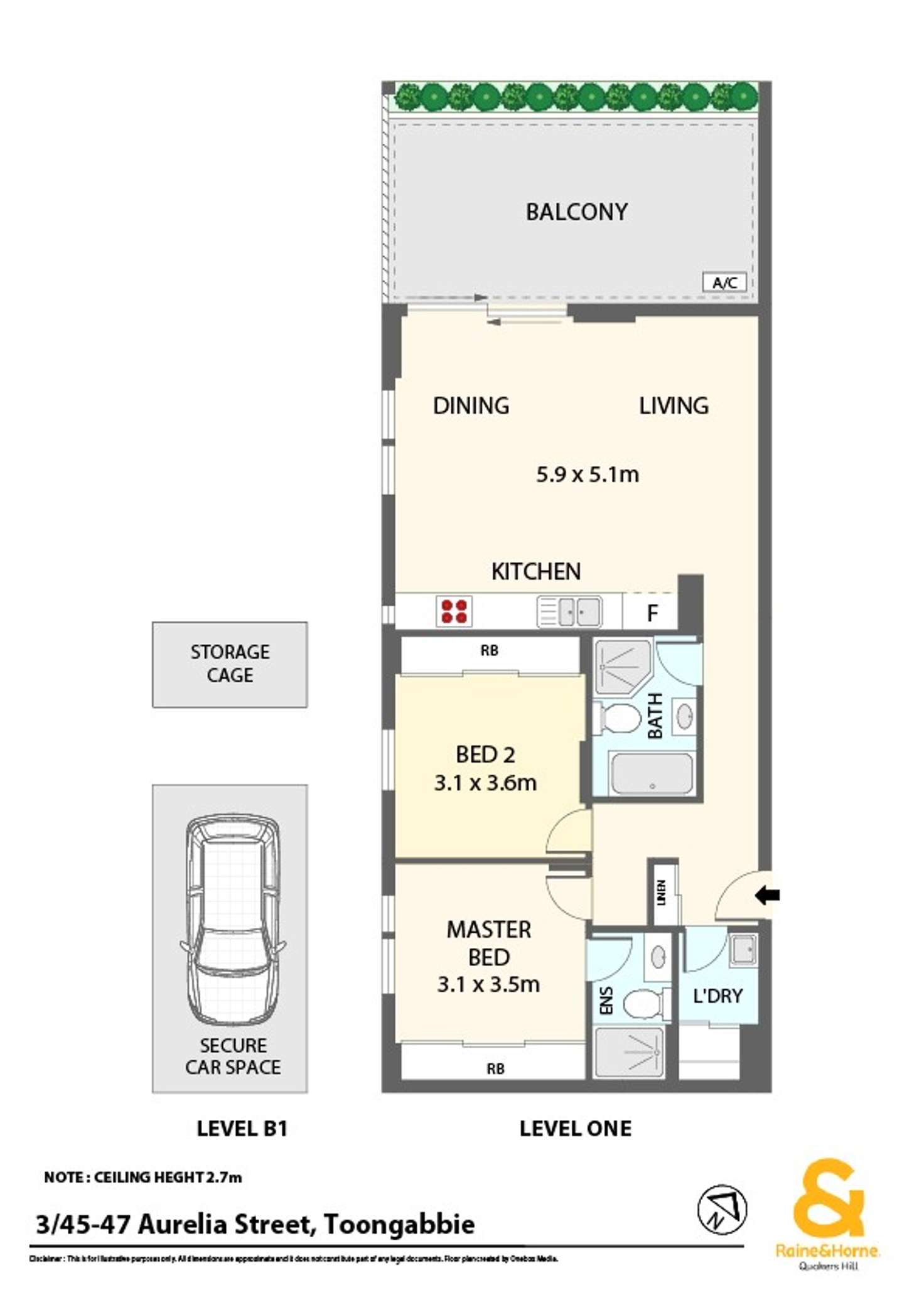 Floorplan of Homely house listing, 3/45-47 Aurelia Street, Toongabbie NSW 2146