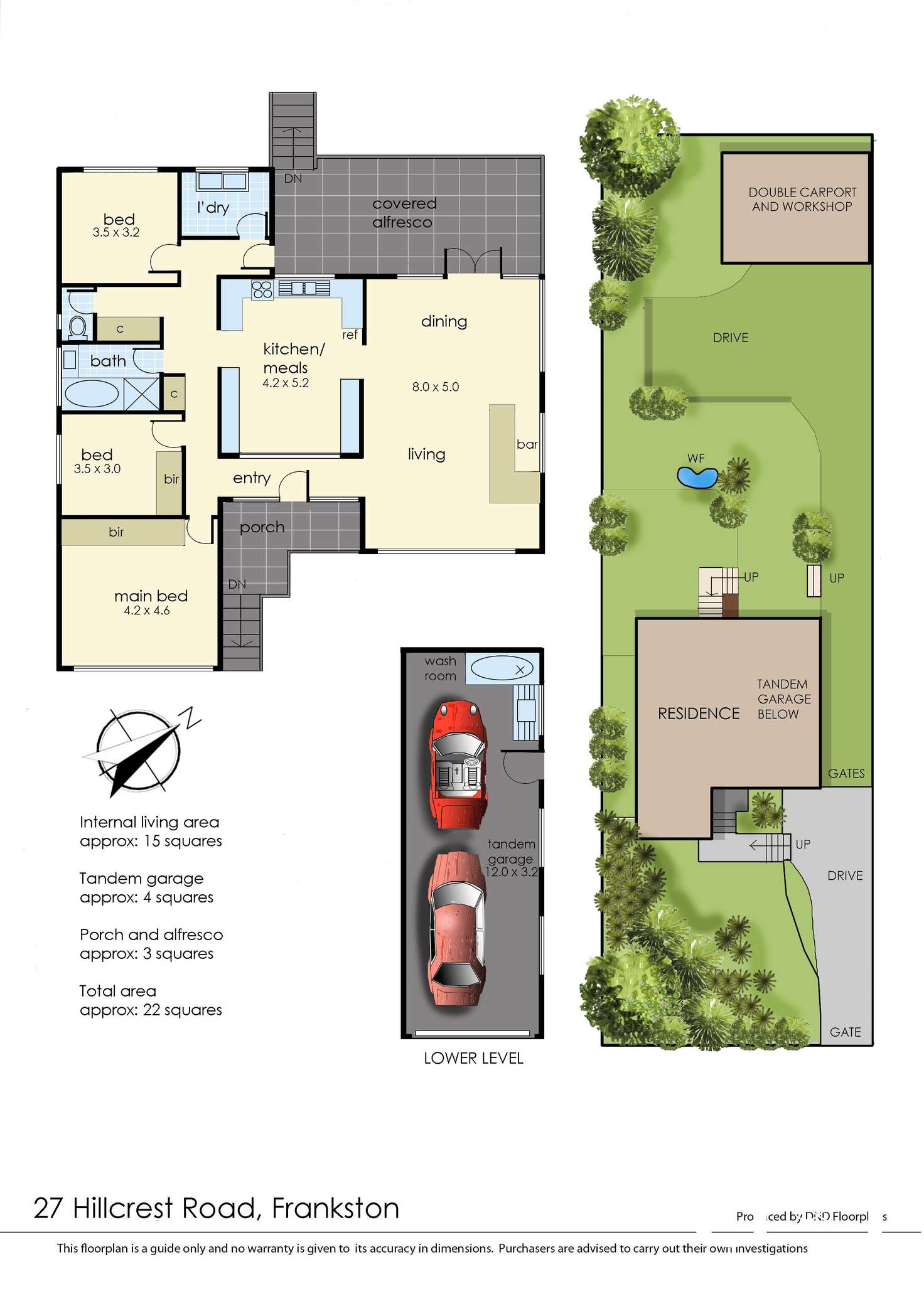 Floorplan of Homely house listing, 27 Hillcrest Road, Frankston VIC 3199