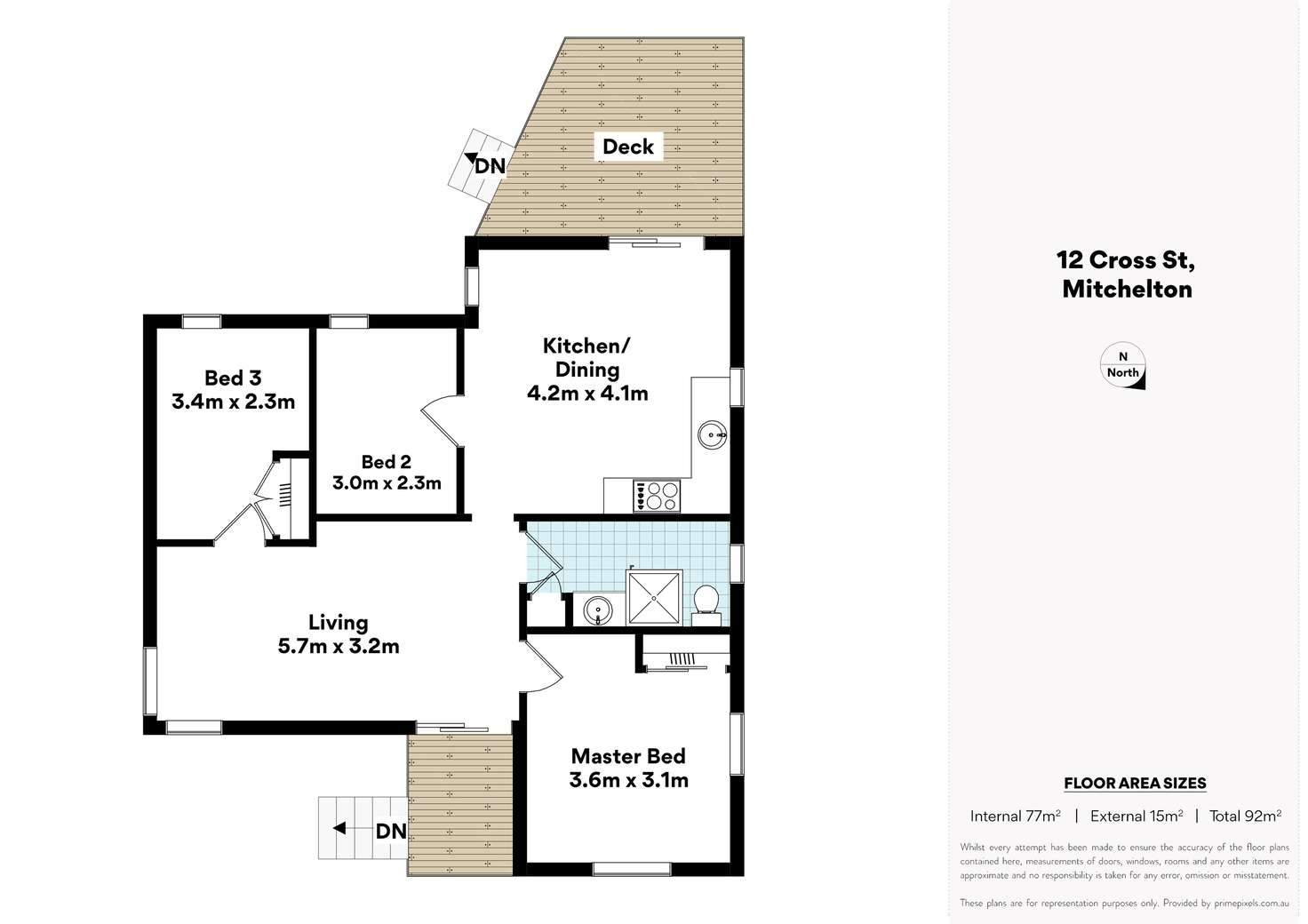 Floorplan of Homely house listing, 12 Cross St, Mitchelton QLD 4053