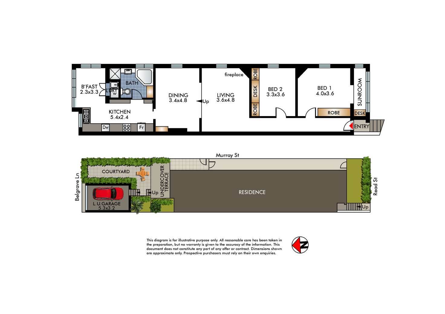 Floorplan of Homely house listing, 38 Read Street, Bronte NSW 2024