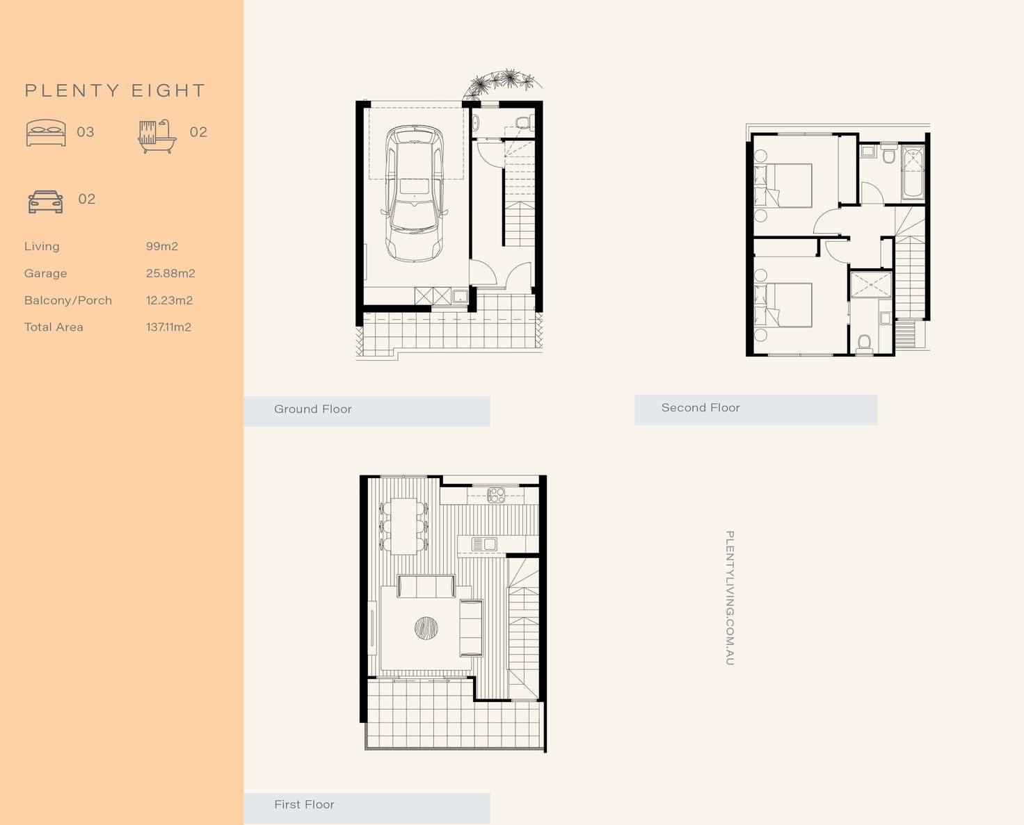 Floorplan of Homely townhouse listing, 2,10,11/588-594 Plenty Road, Preston VIC 3072