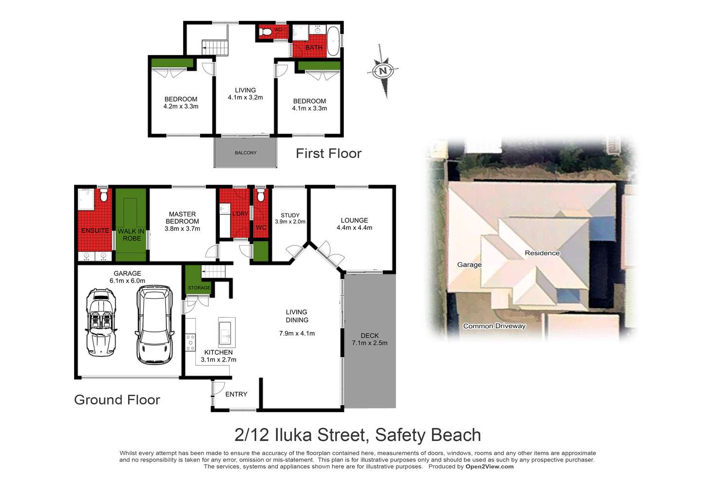 Floorplan of Homely townhouse listing, 2/12 Iluka Street, Safety Beach VIC 3936