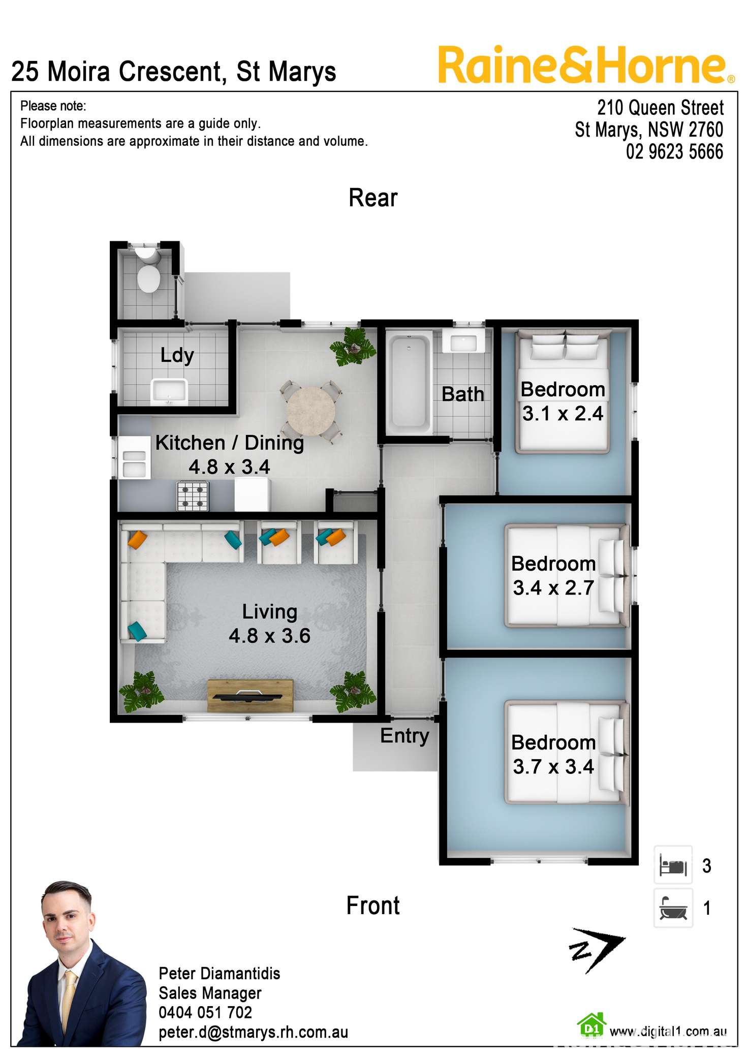 Floorplan of Homely house listing, 25 Moira Crescent, St Marys NSW 2760