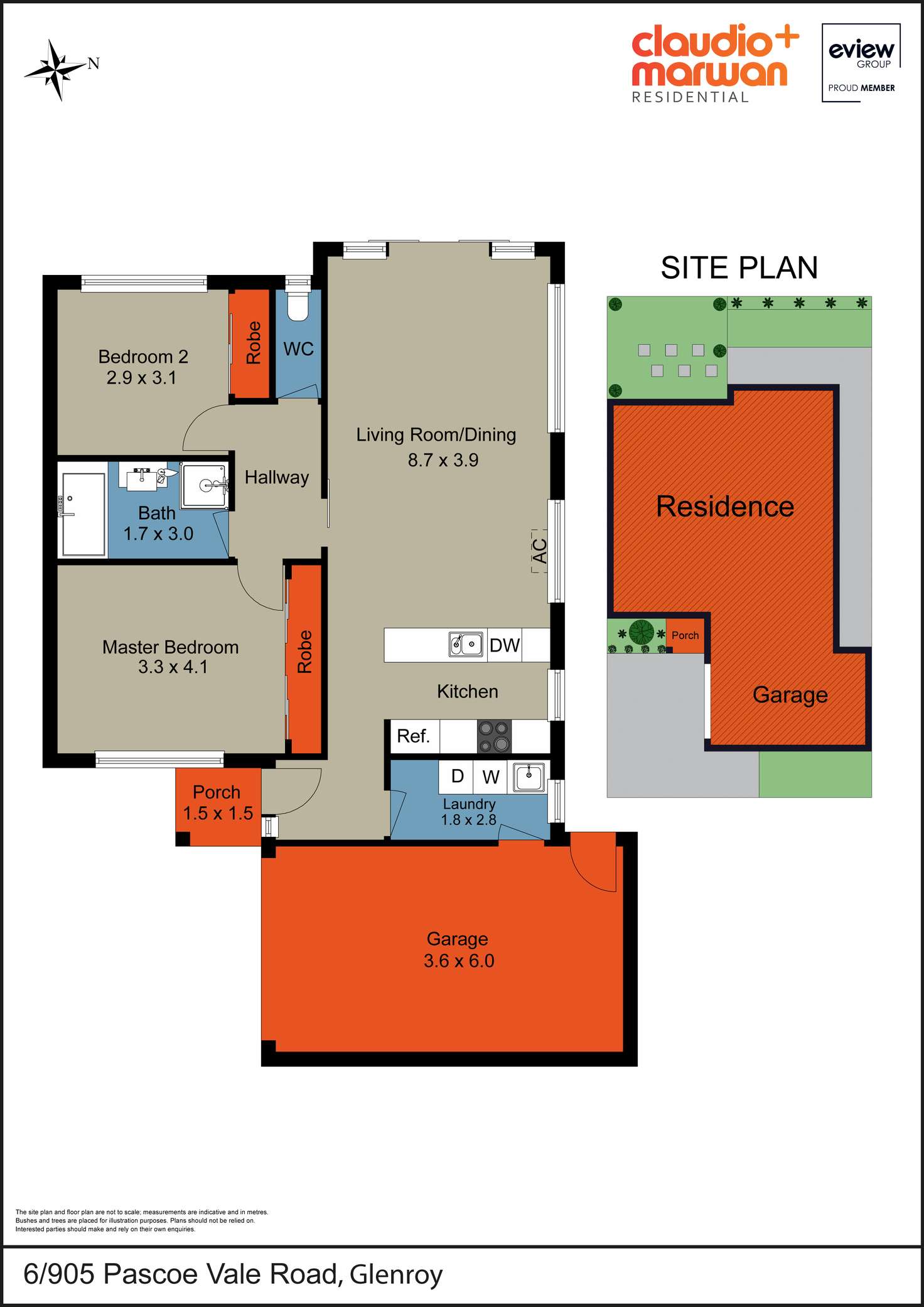 Floorplan of Homely villa listing, 6/905 Pascoe Vale Rd, Glenroy VIC 3046