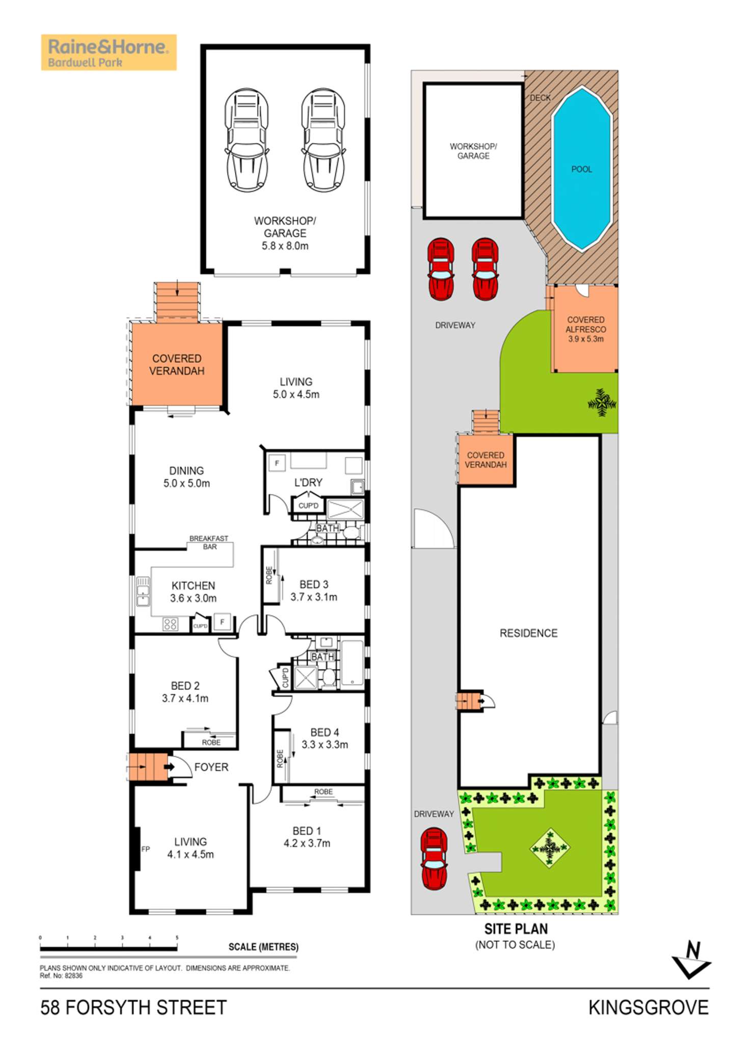 Floorplan of Homely house listing, 58 Forsyth Street, Kingsgrove NSW 2208