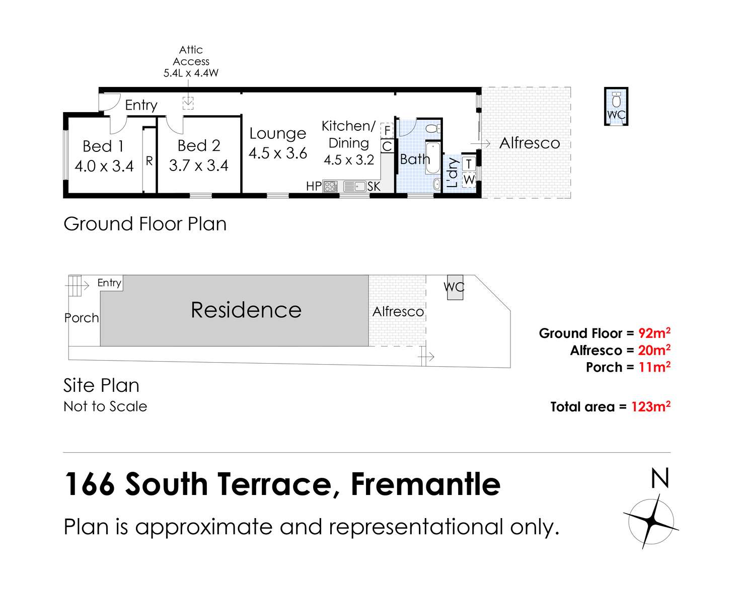 Floorplan of Homely house listing, 166 South Terrace, Fremantle WA 6160