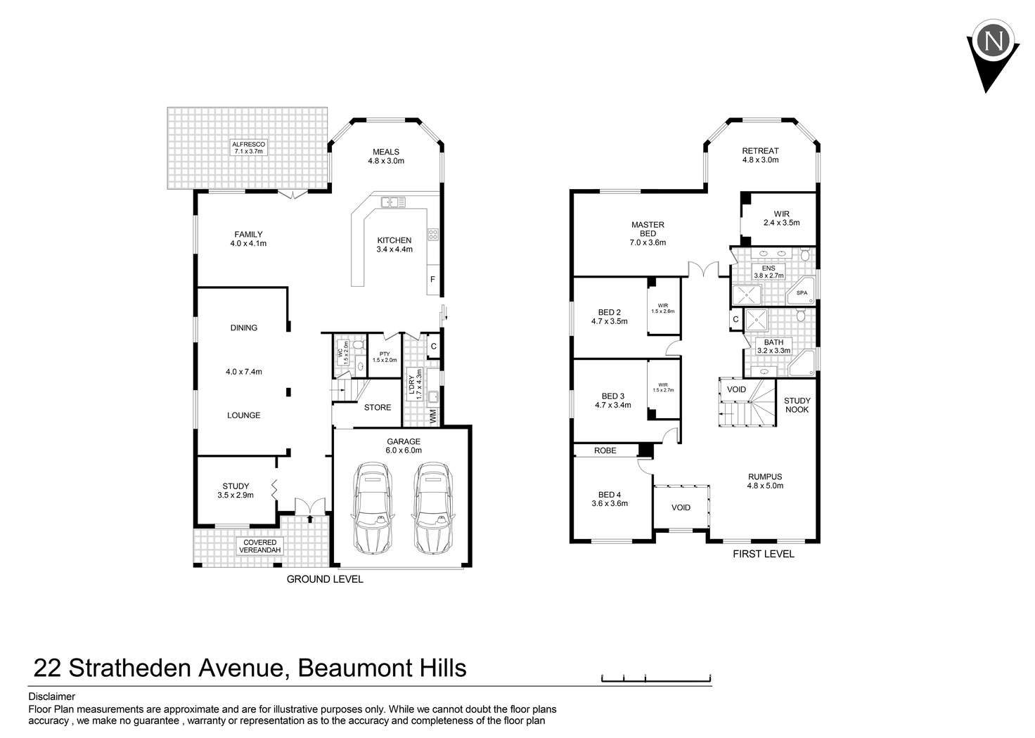 Floorplan of Homely house listing, 22 Stratheden Avenue, Beaumont Hills NSW 2155