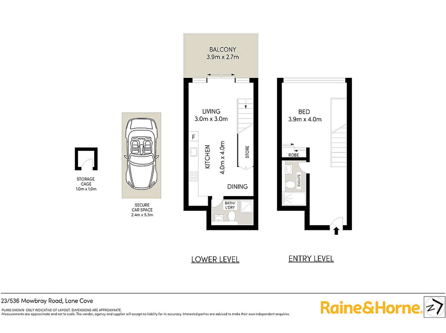 Floorplan of Homely apartment listing, 23/536 Mowbray Road, Lane Cove NSW 2066