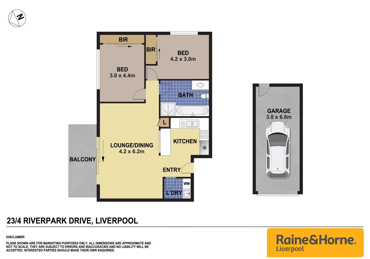 Floorplan of Homely unit listing, 23/4 Riverpark Drive, Liverpool NSW 2170