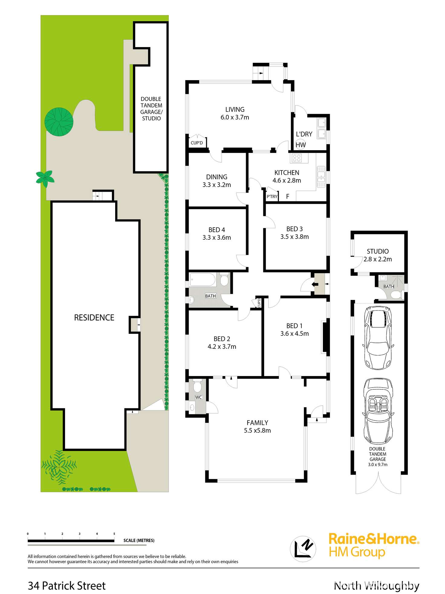 Floorplan of Homely house listing, 34 Patrick Street, Willoughby NSW 2068