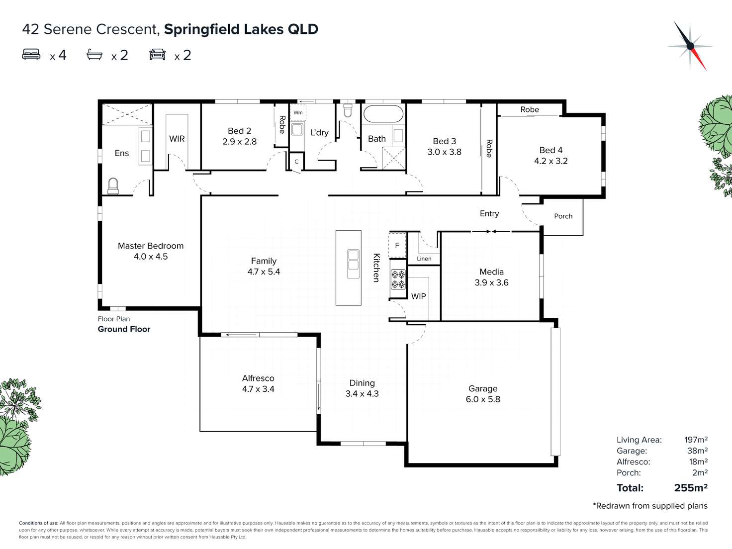 Floorplan of Homely house listing, 42 Serene Crescent, Springfield Lakes QLD 4300