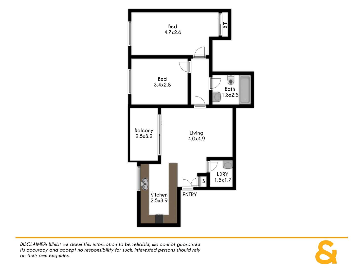 Floorplan of Homely unit listing, 3/22 Luxford Road, Mount Druitt NSW 2770