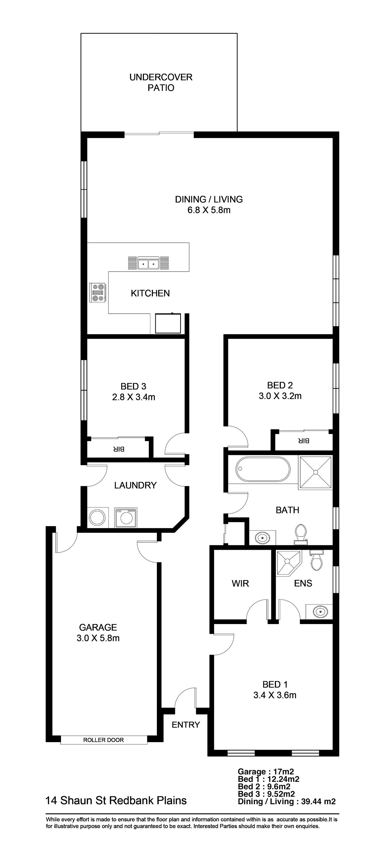 Floorplan of Homely house listing, 14 Shaun Street, Redbank Plains QLD 4301