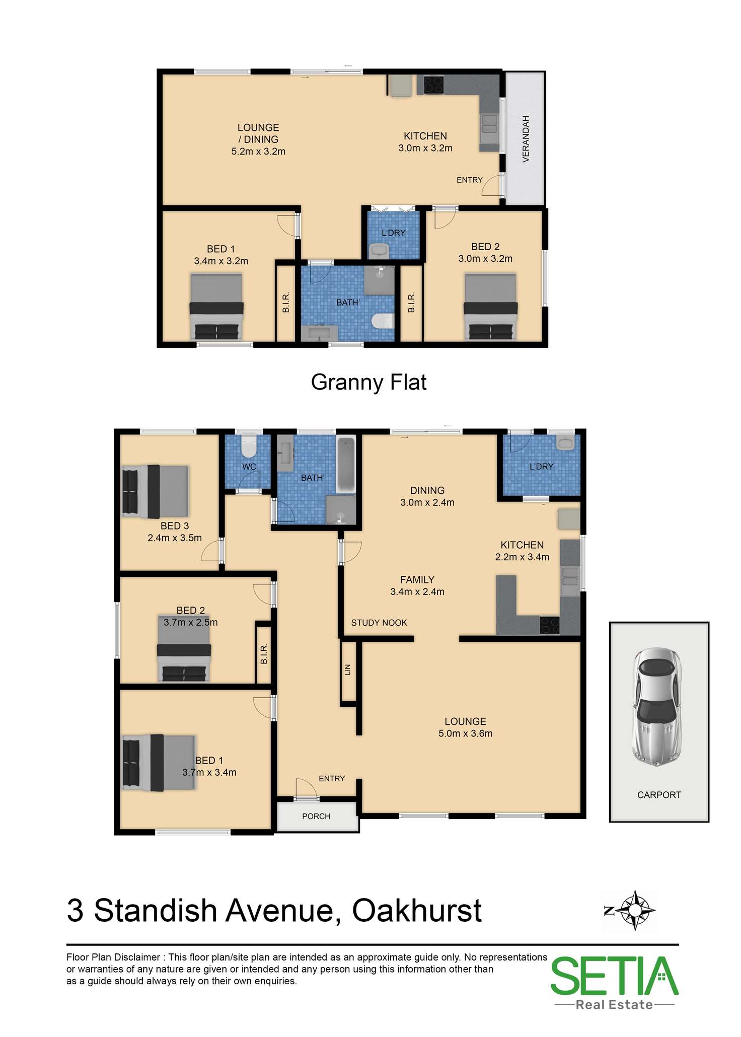 Floorplan of Homely house listing, 3 Standish Avenue, Oakhurst NSW 2761