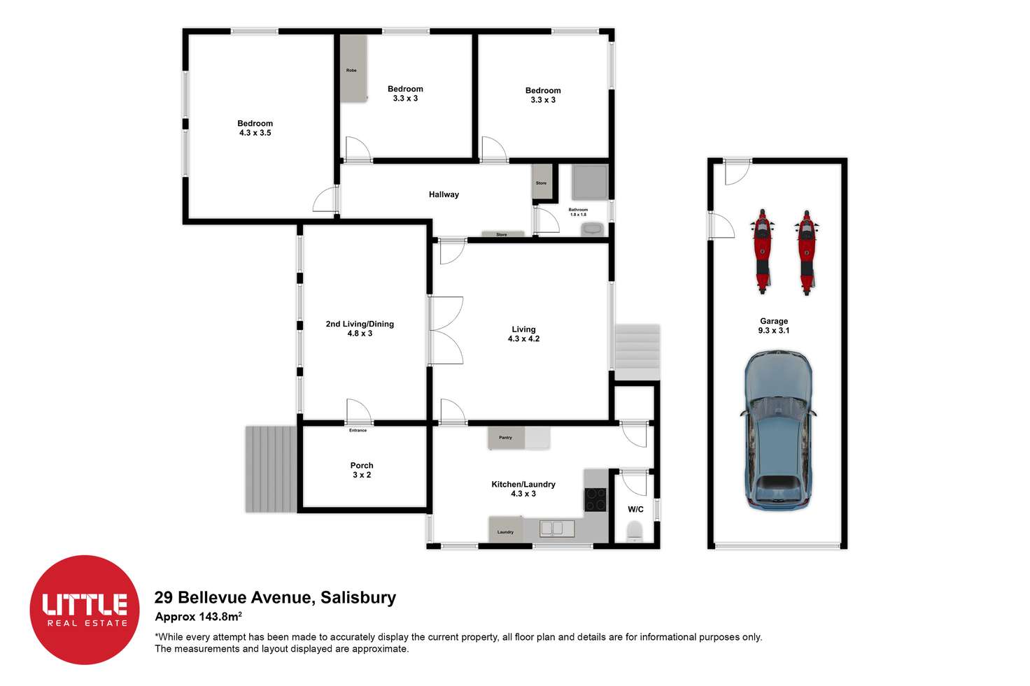 Floorplan of Homely house listing, 29 Bellevue Avenue, Salisbury QLD 4107