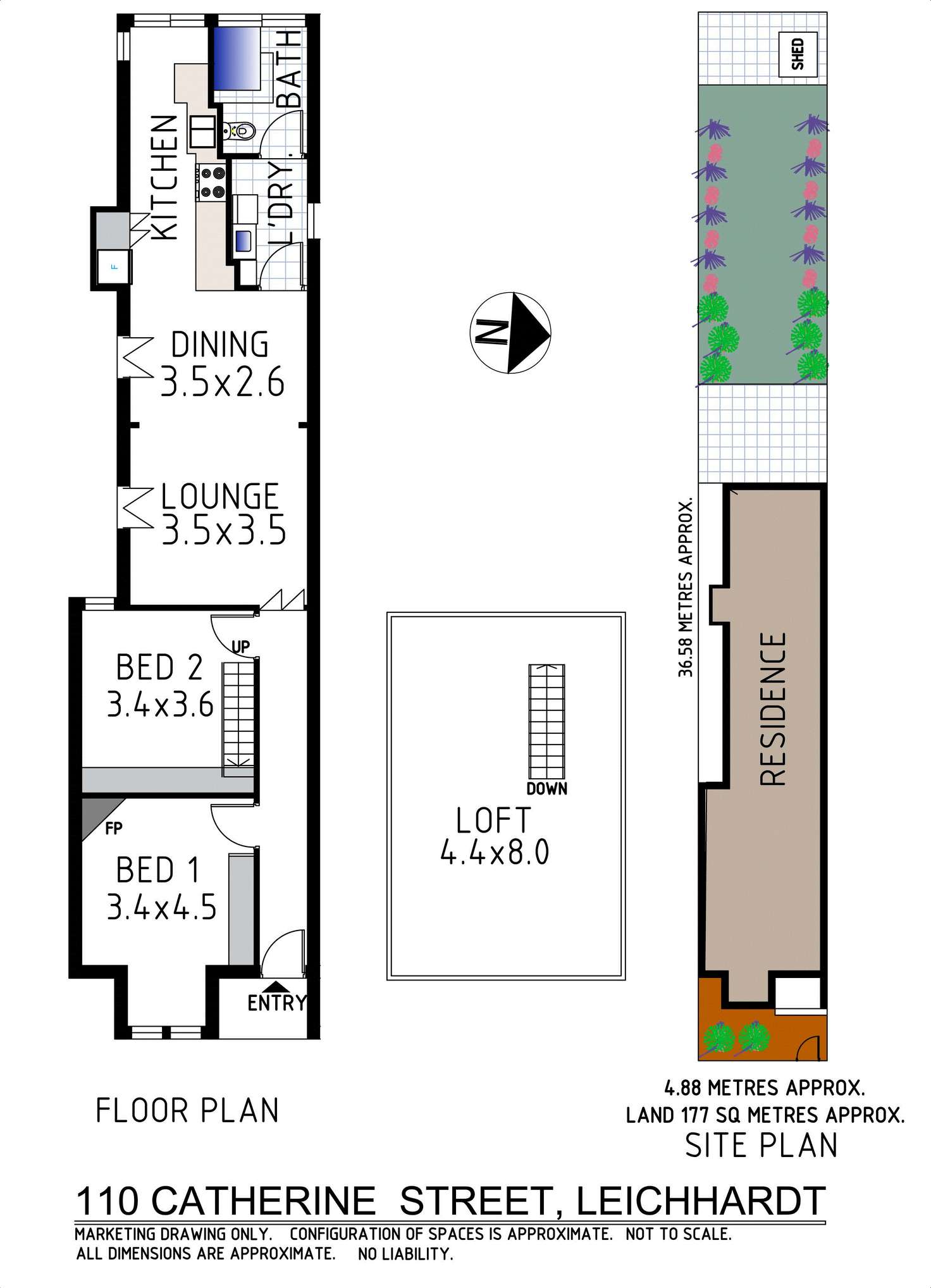 Floorplan of Homely house listing, 110 Catherine Street, Leichhardt NSW 2040