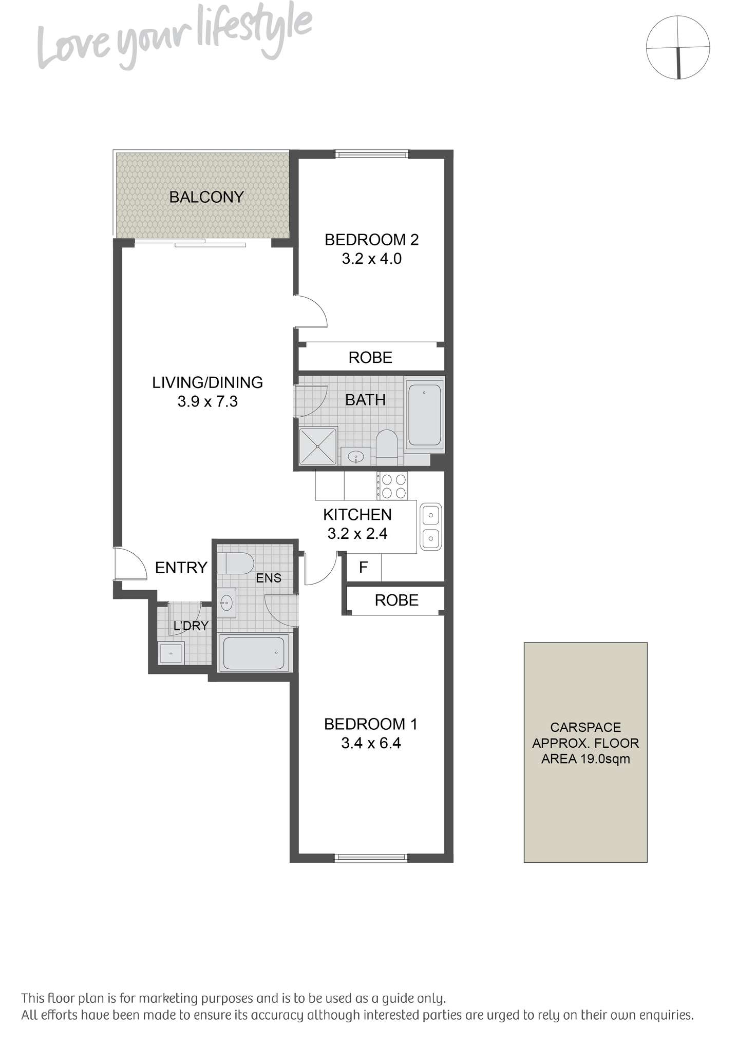 Floorplan of Homely apartment listing, 42/49 Henderson Road, Eveleigh NSW 2015