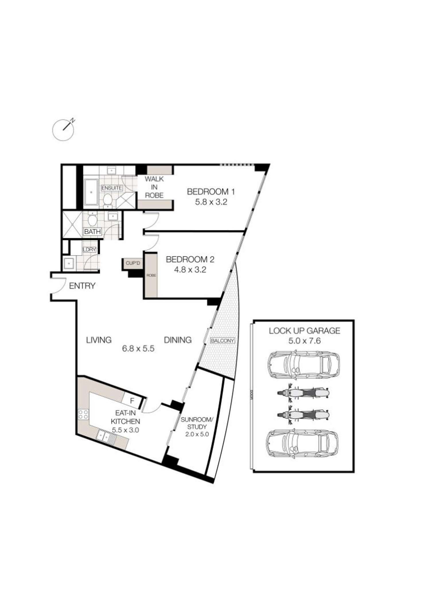 Floorplan of Homely apartment listing, 167/421 Pacific Highway, Artarmon NSW 2064