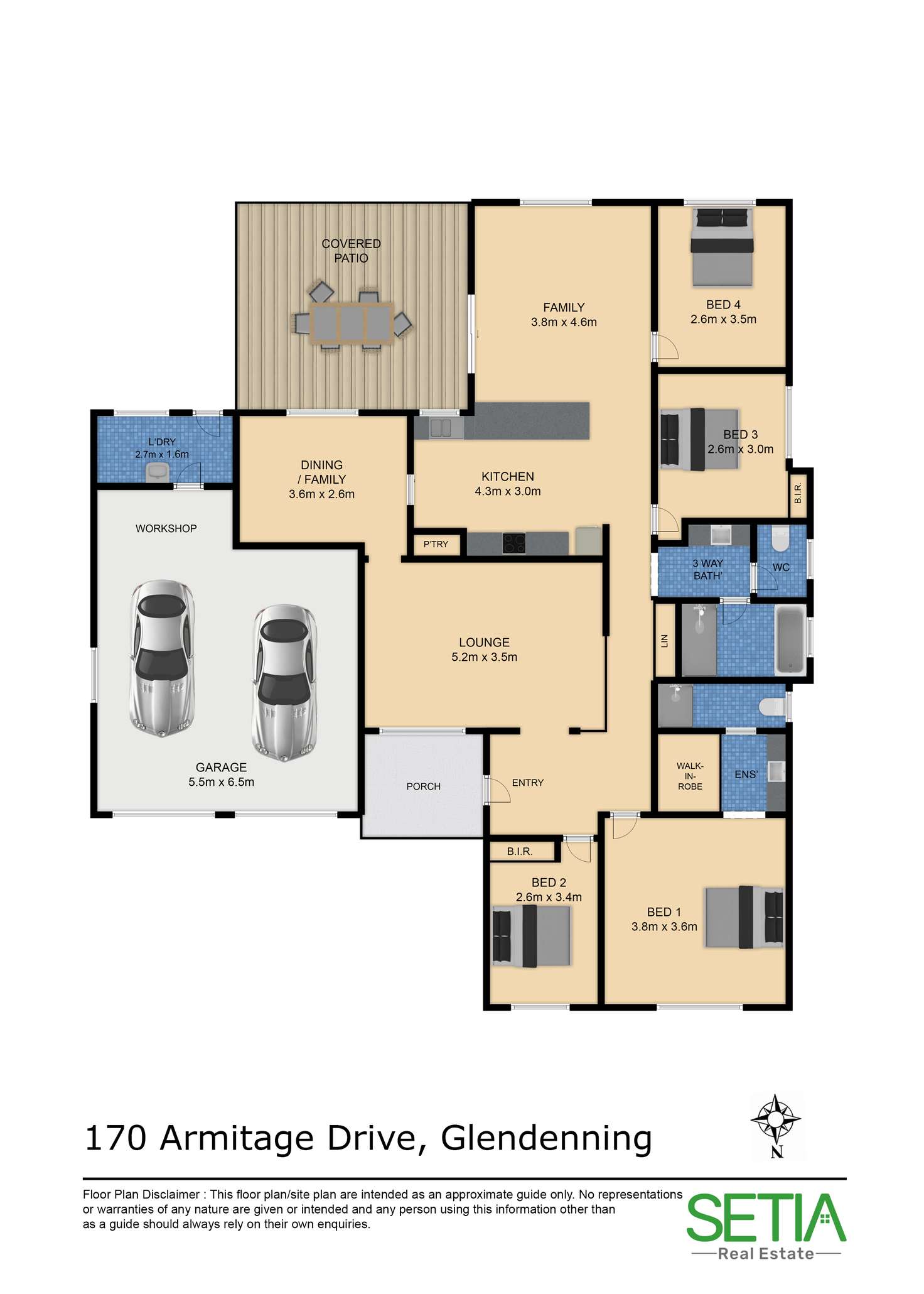 Floorplan of Homely house listing, 170 Armitage Drive, Glendenning NSW 2761