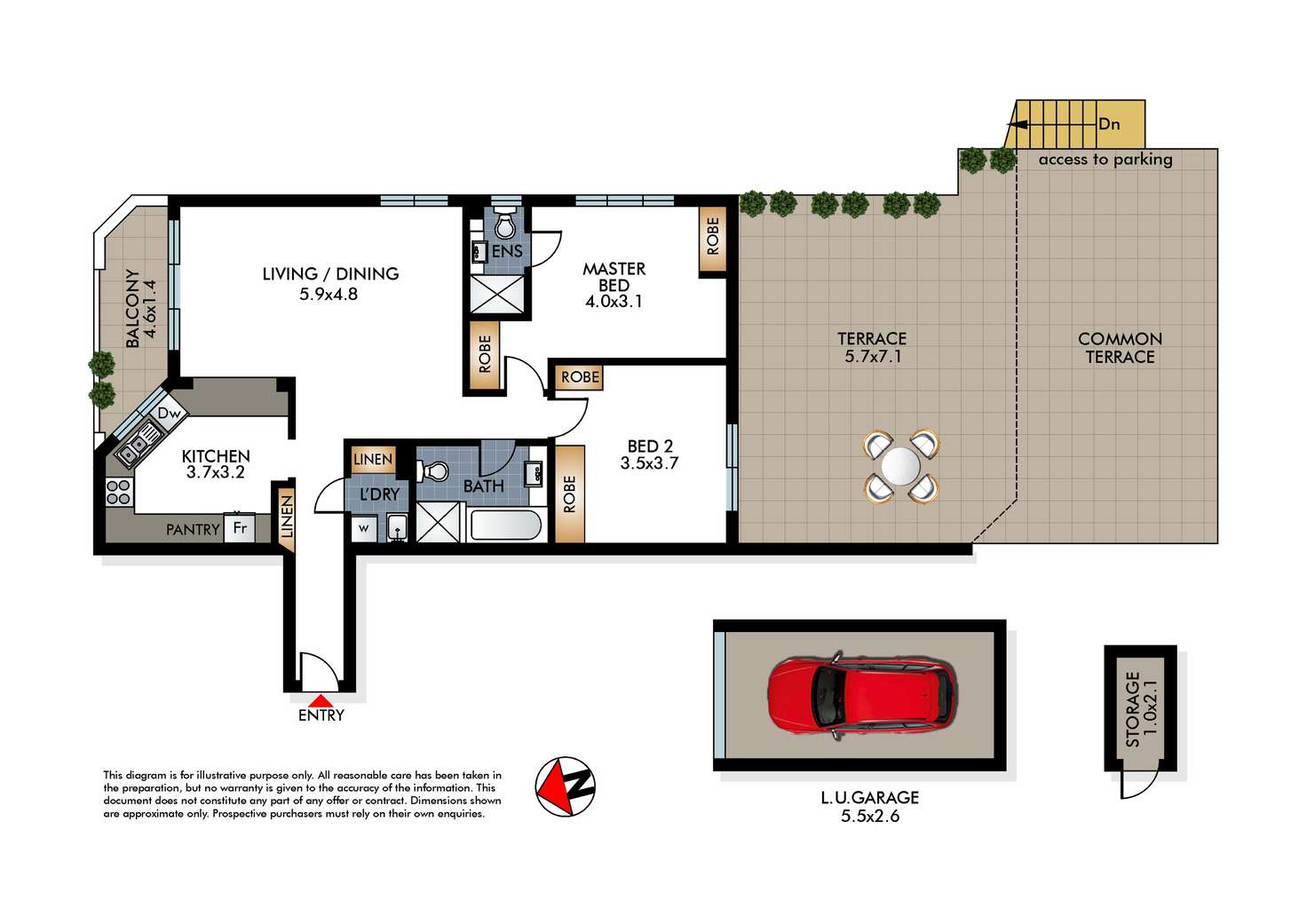 Floorplan of Homely apartment listing, 6/285 Bondi Road, Bondi NSW 2026
