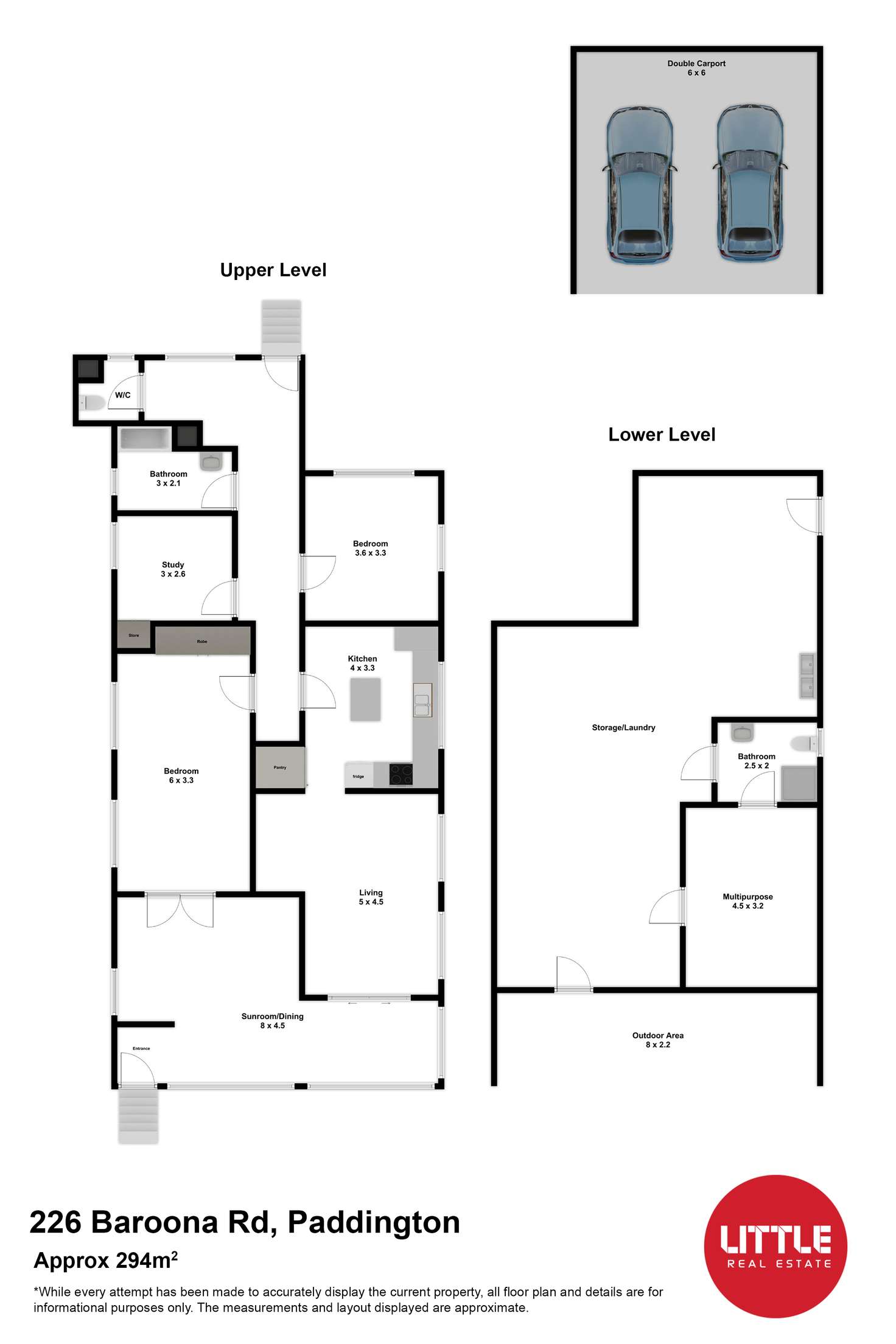 Floorplan of Homely house listing, 226 Baroona Road, Paddington QLD 4064