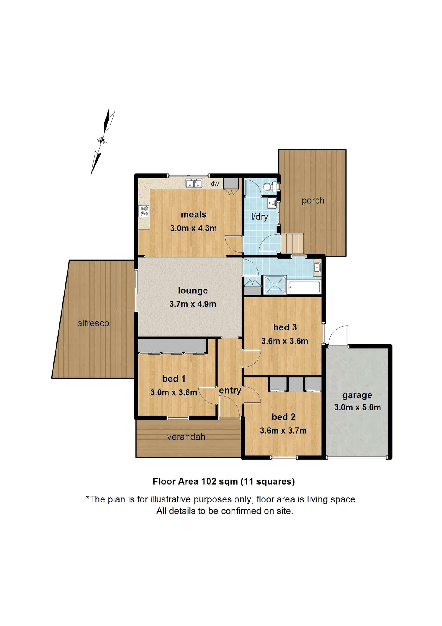 Floorplan of Homely house listing, 1/386 Maroondah Highway, Healesville VIC 3777