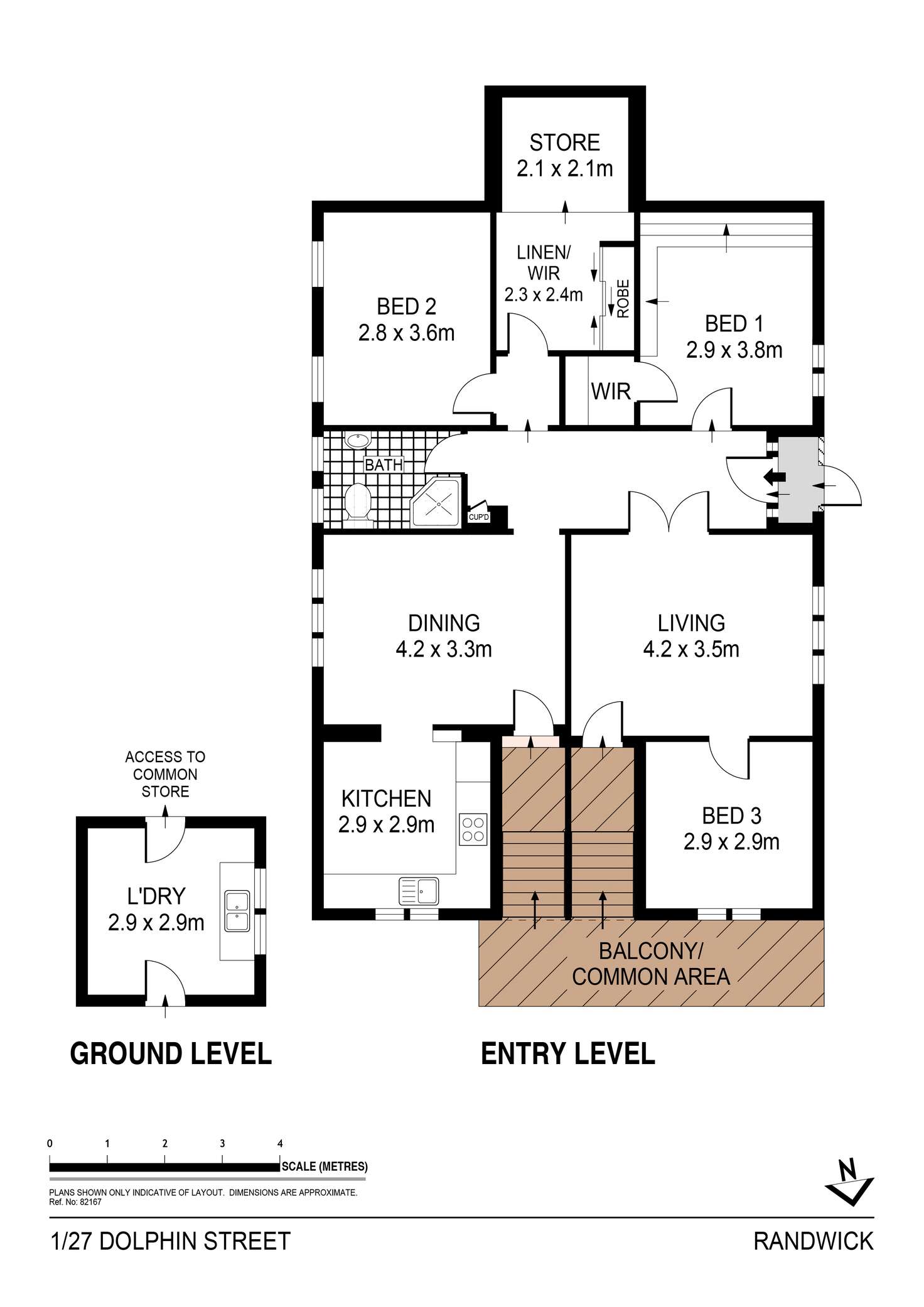 Floorplan of Homely apartment listing, 1/27 Dolphin Street, Randwick NSW 2031