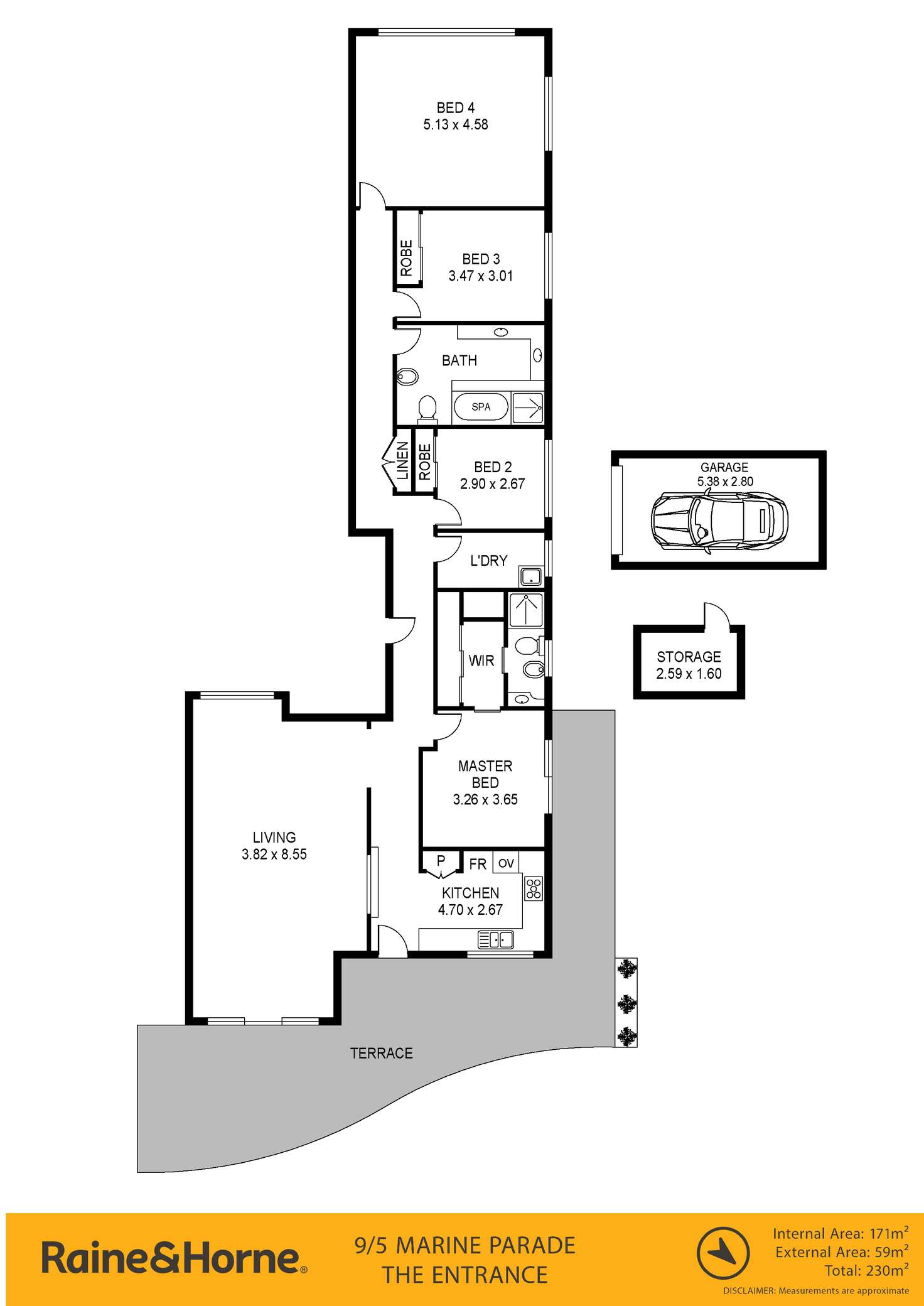 Floorplan of Homely unit listing, 9/5 Marine Parade, The Entrance NSW 2261