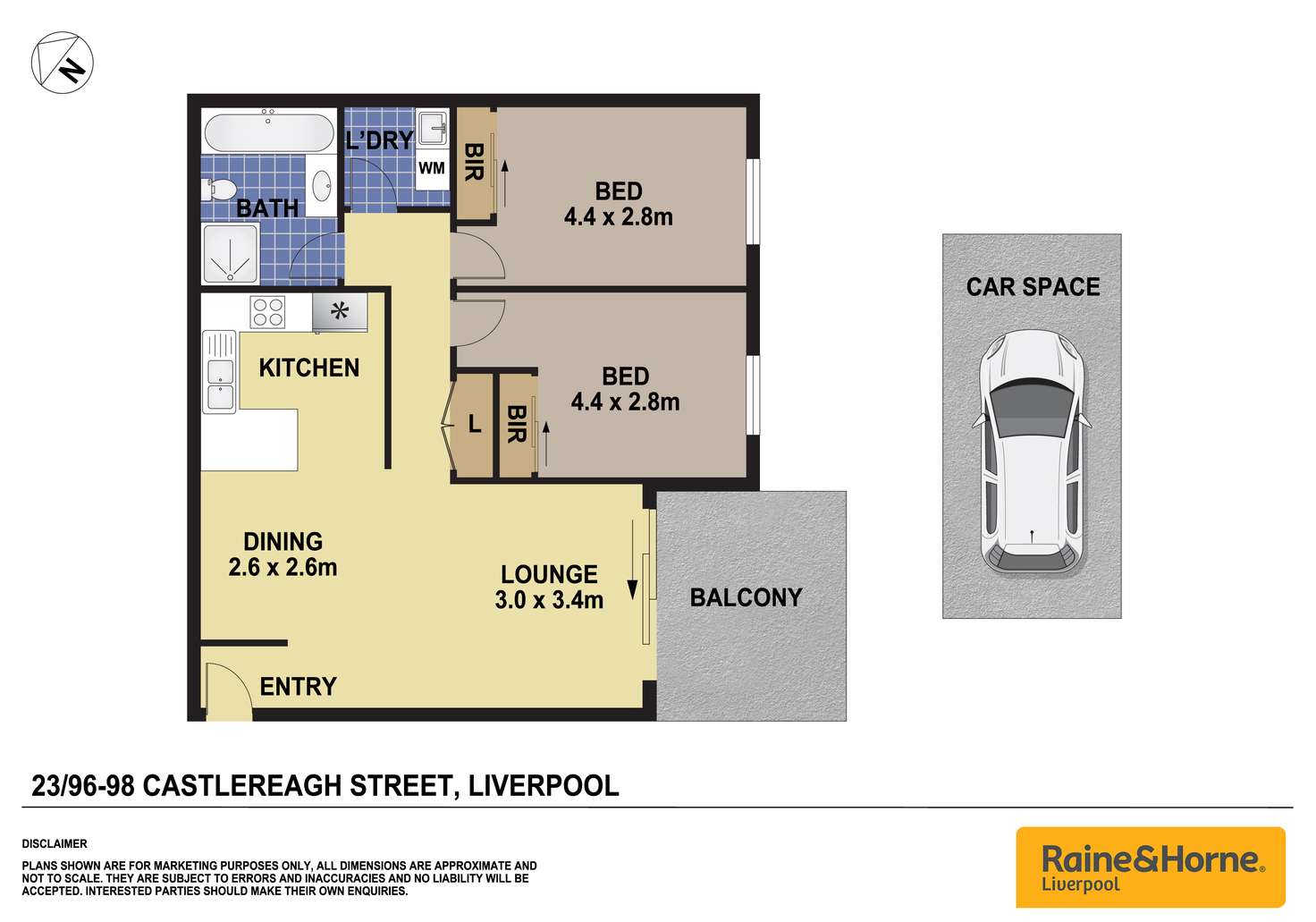 Floorplan of Homely apartment listing, 23/96-98 Castlereagh Street, Liverpool NSW 2170