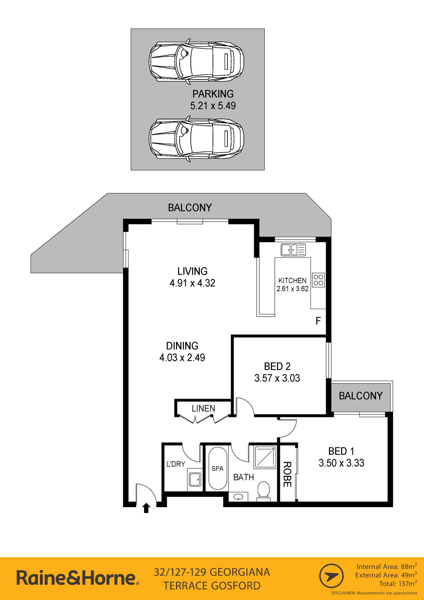 Floorplan of Homely unit listing, 32/127-129 Georgiana Terrace, Gosford NSW 2250