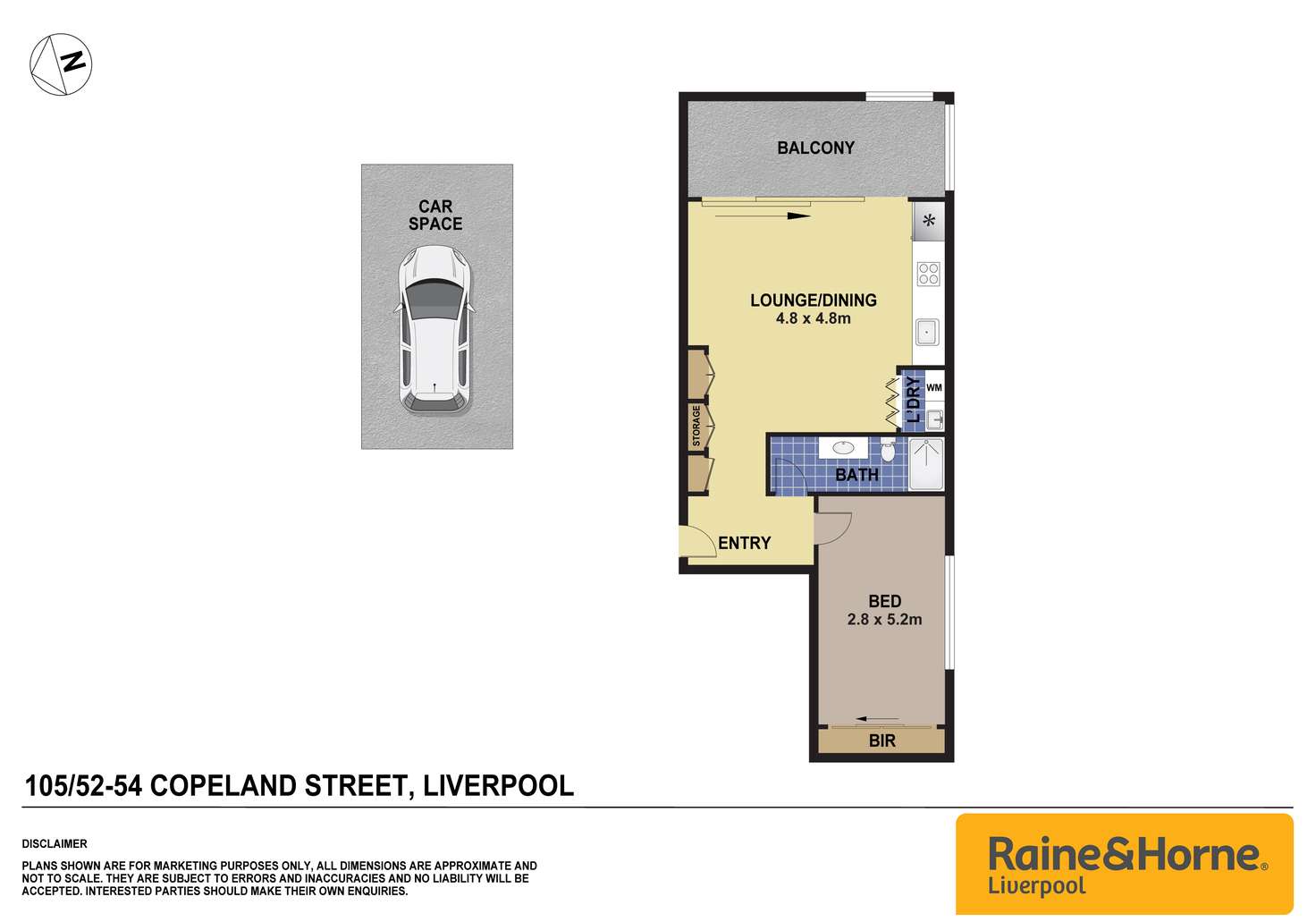 Floorplan of Homely apartment listing, 105/52-54 Copeland Street, Liverpool NSW 2170