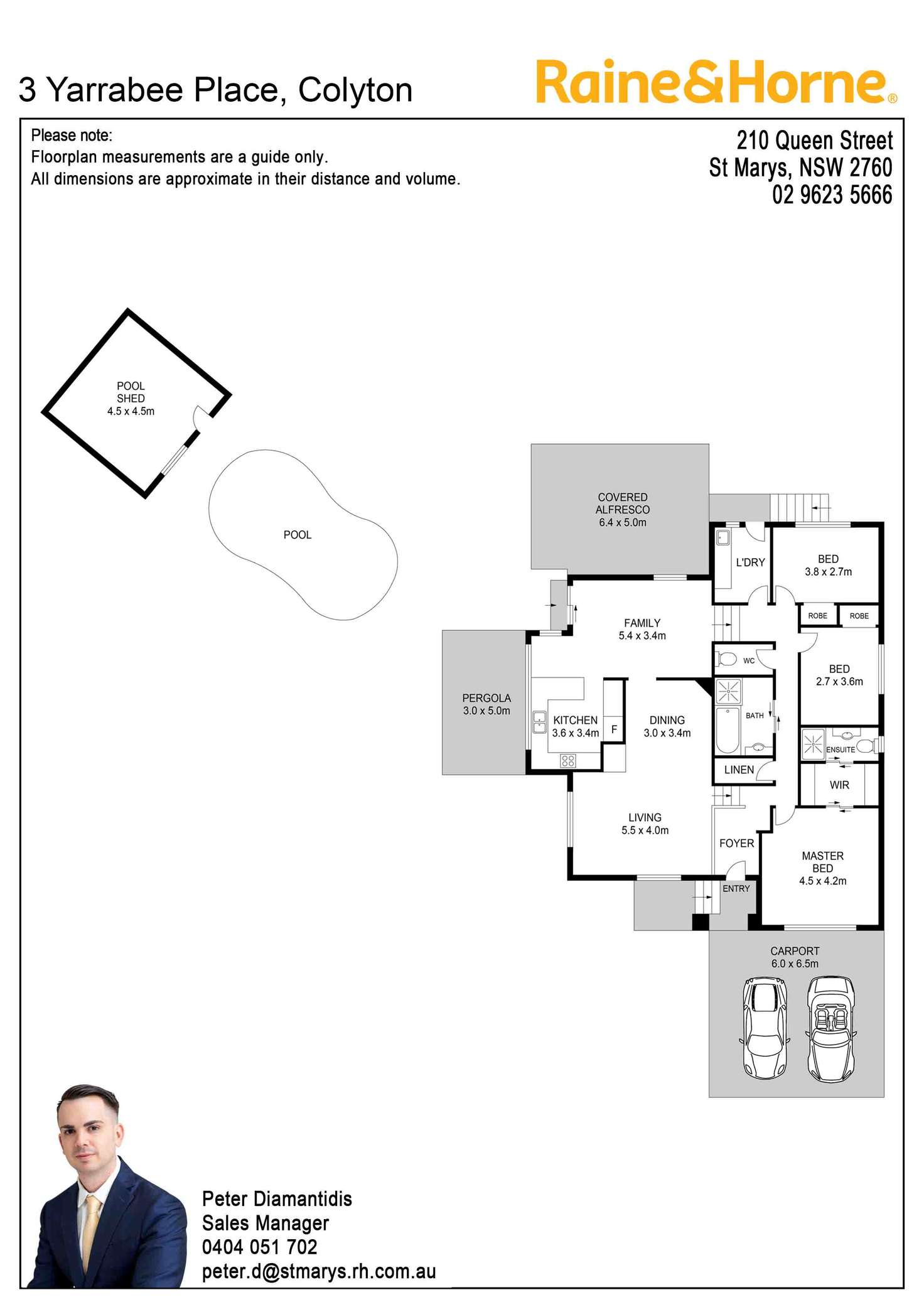 Floorplan of Homely house listing, 3 Yarrabee Place, Colyton NSW 2760