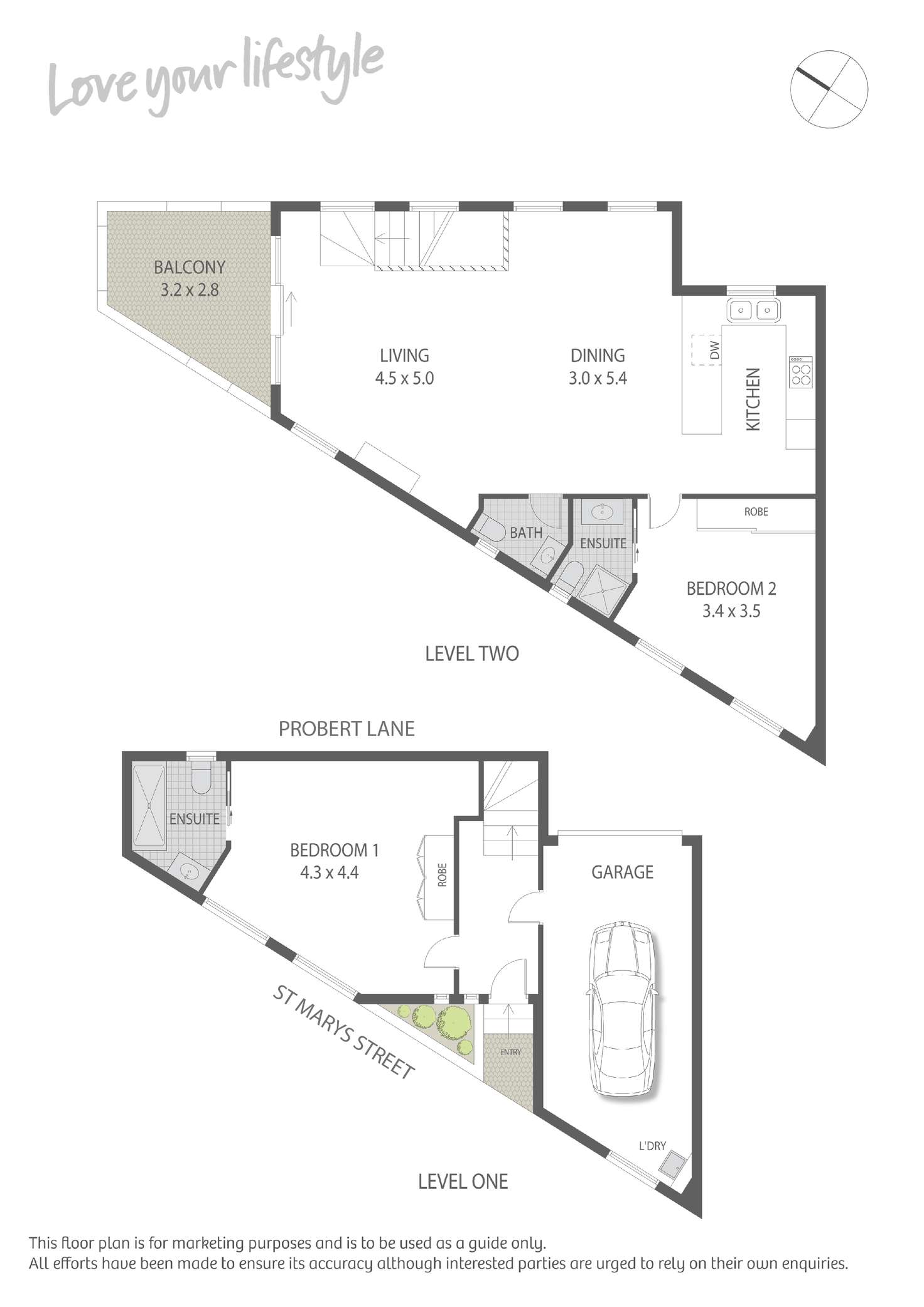 Floorplan of Homely townhouse listing, 1/10 St Marys Street, Camperdown NSW 2050
