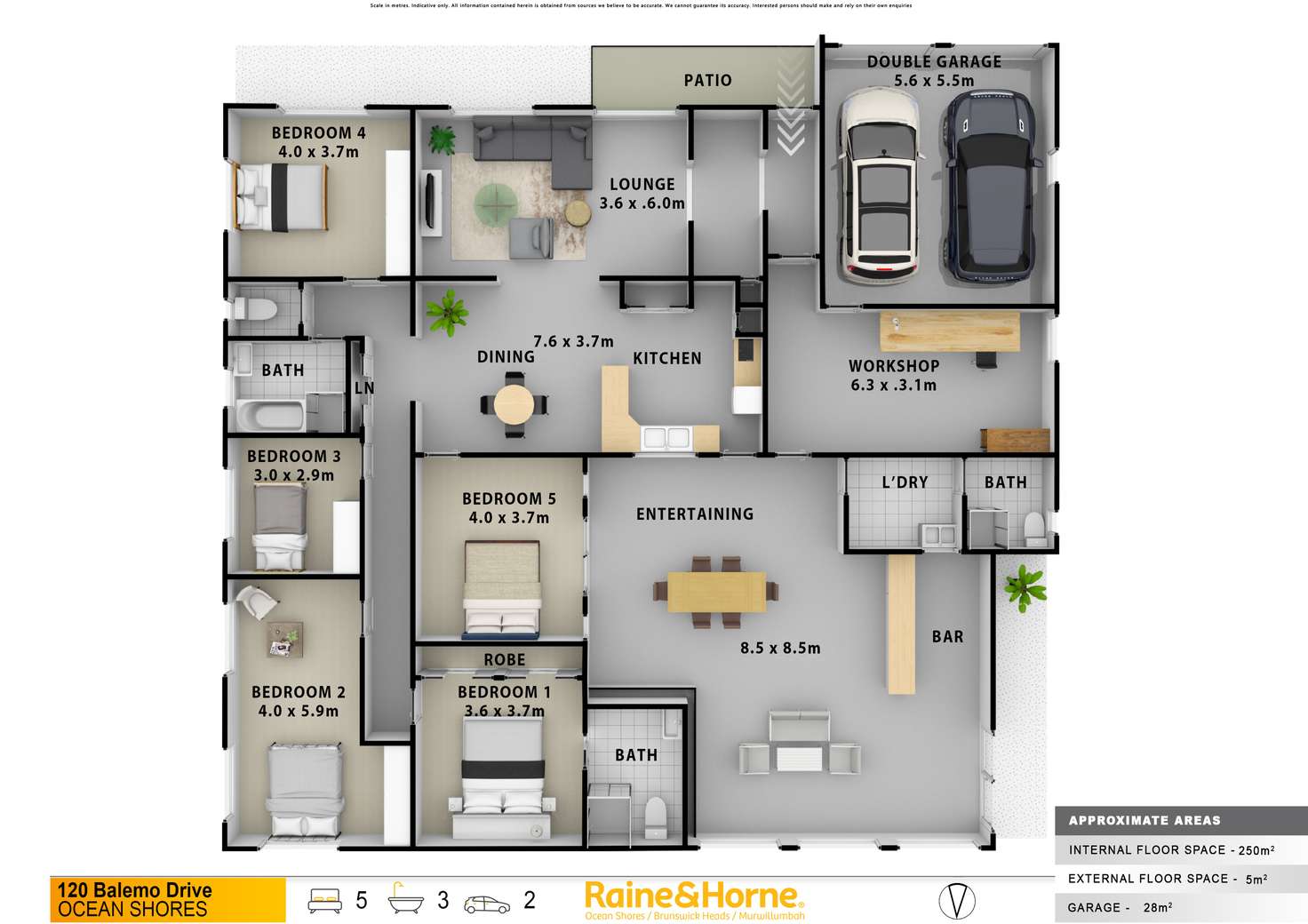 Floorplan of Homely house listing, 120 Balemo Drive, Ocean Shores NSW 2483