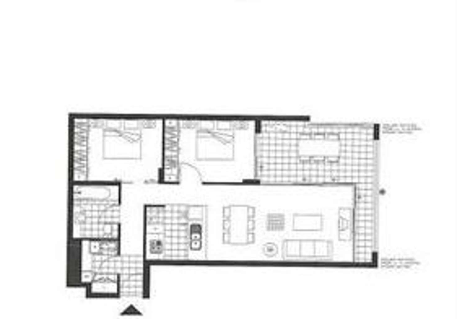 Floorplan of Homely unit listing, 3073/3 Parkland Boulevard, Brisbane City QLD 4000