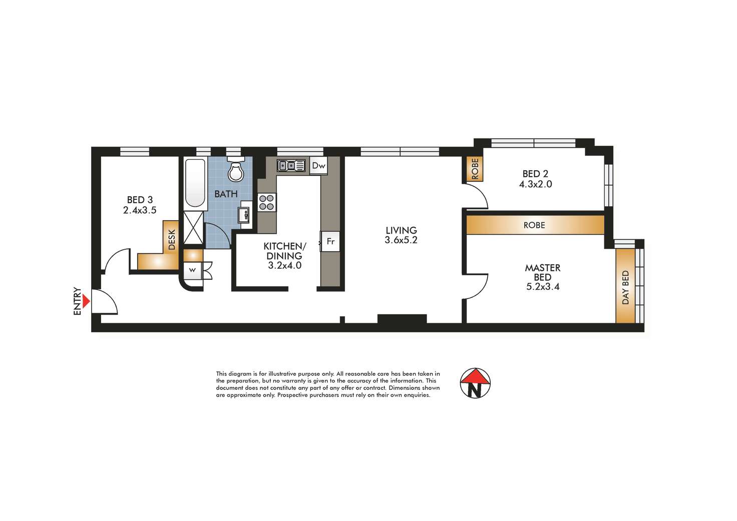 Floorplan of Homely apartment listing, 5/63 O'Sullivan Road, Rose Bay NSW 2029