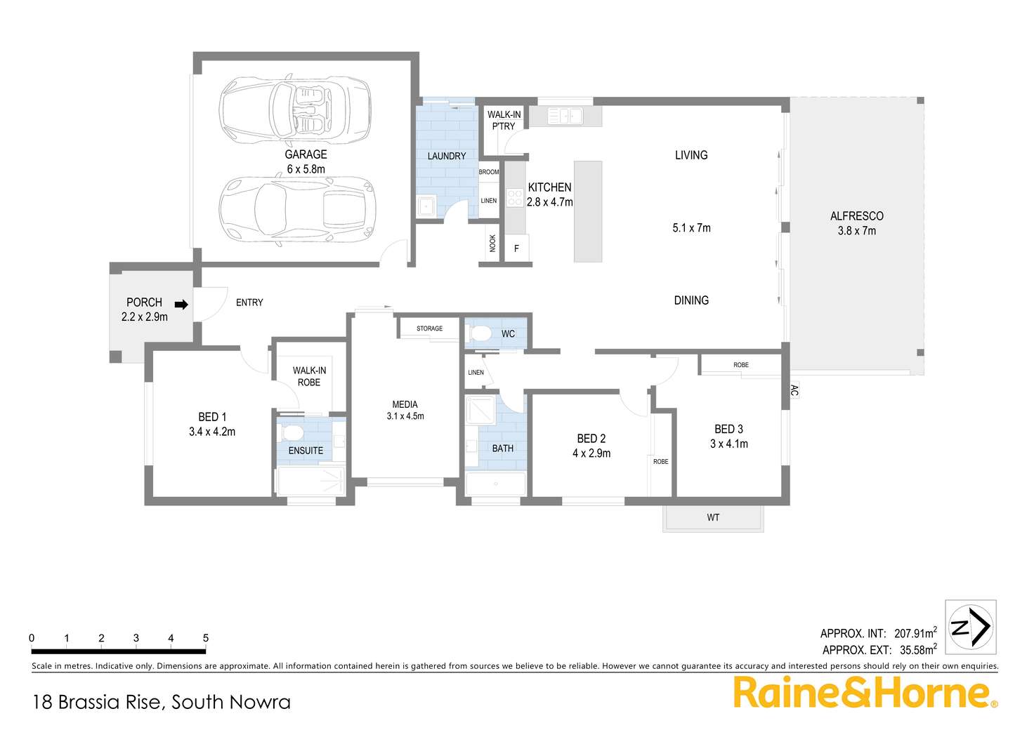 Floorplan of Homely house listing, 18 Brassia Rise, South Nowra NSW 2541