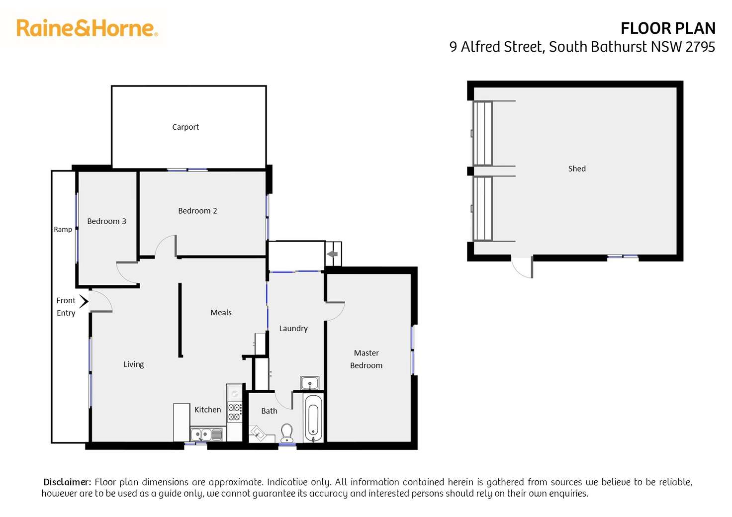 Floorplan of Homely house listing, 9 Alfred Street, South Bathurst NSW 2795