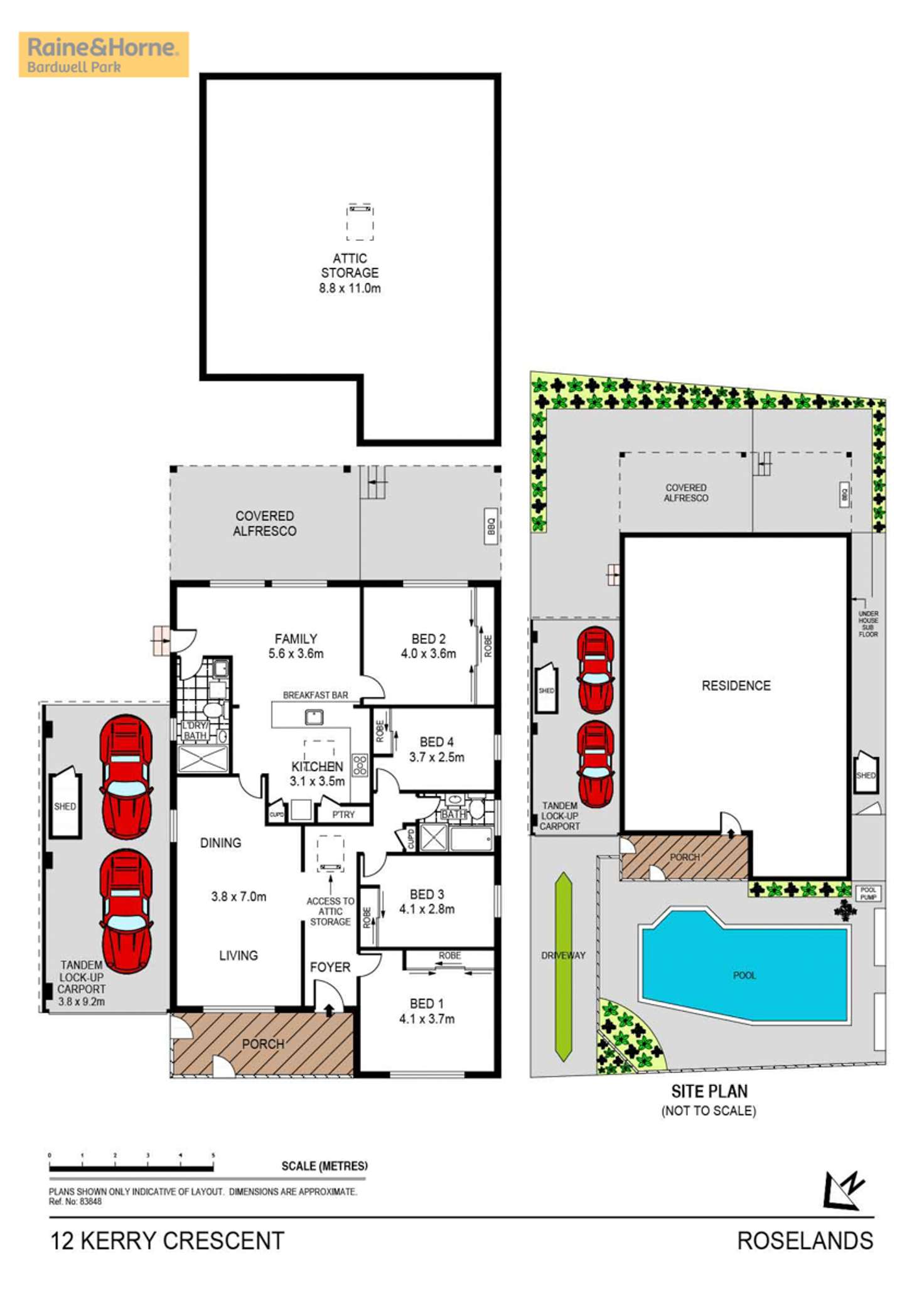 Floorplan of Homely house listing, 12 Kerry Crescent, Roselands NSW 2196