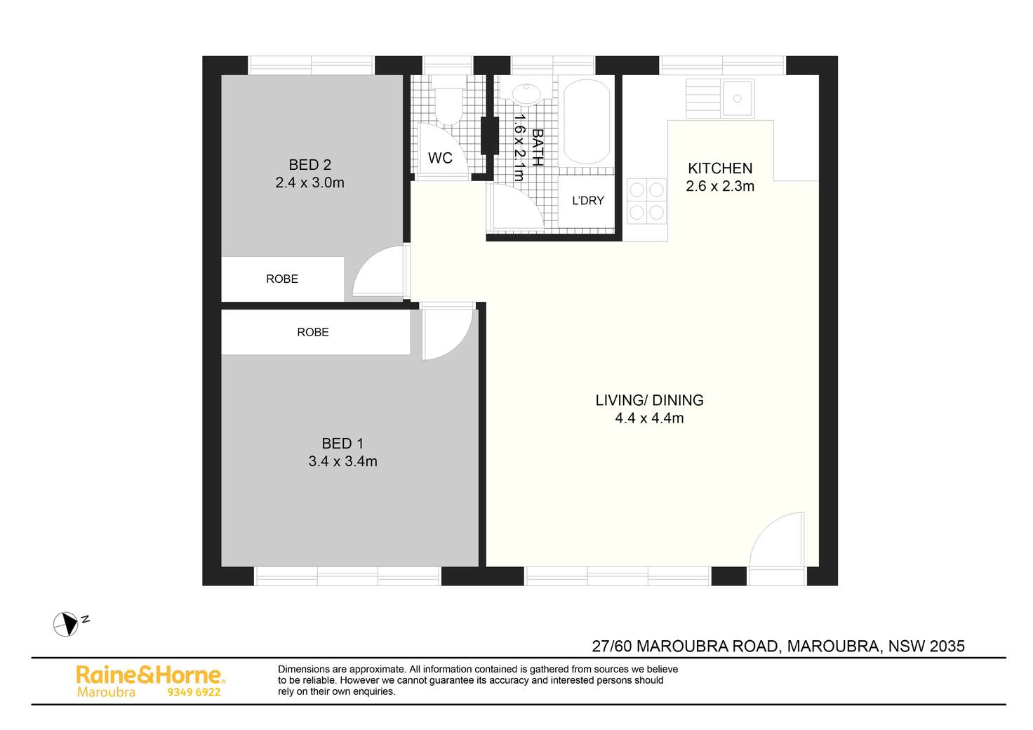 Floorplan of Homely unit listing, 27/60 Maroubra Road, Maroubra NSW 2035