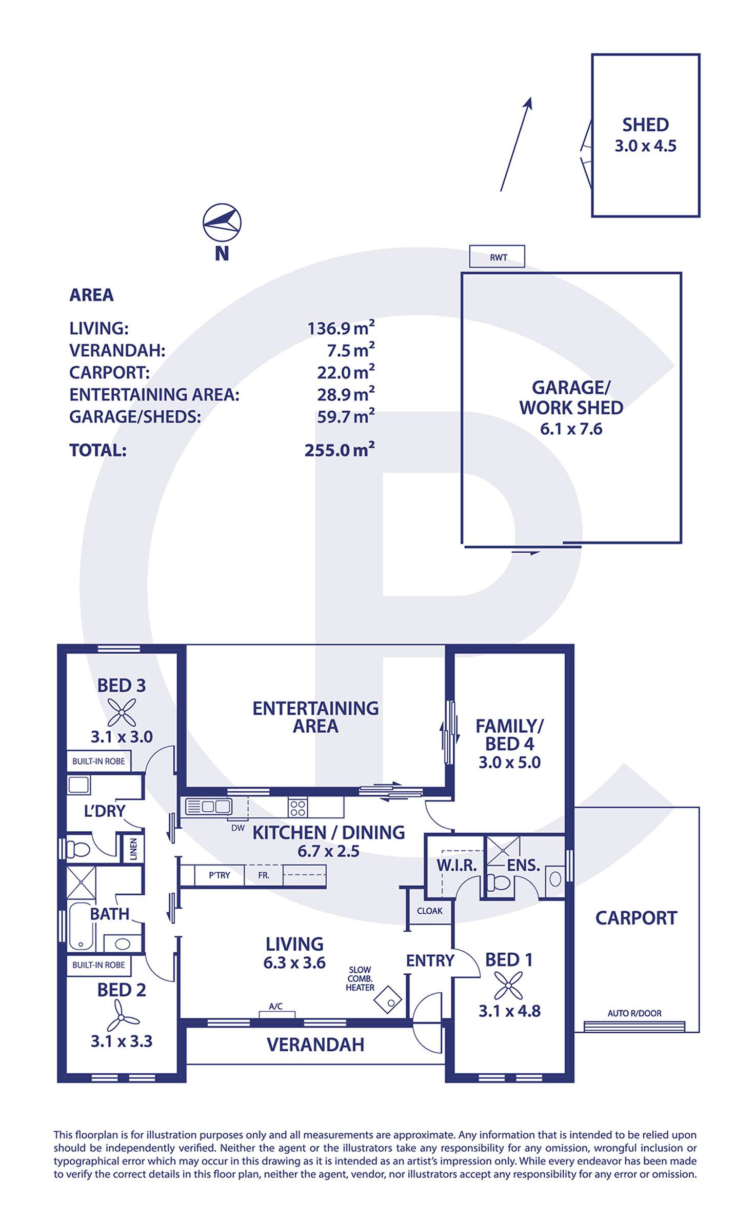 Floorplan of Homely house listing, 4 Carmen Court, Nairne SA 5252