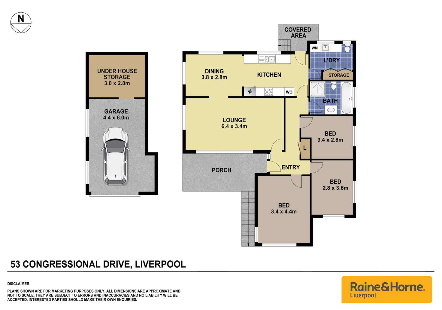 Floorplan of Homely house listing, 53 Congressional Drive, Liverpool NSW 2170