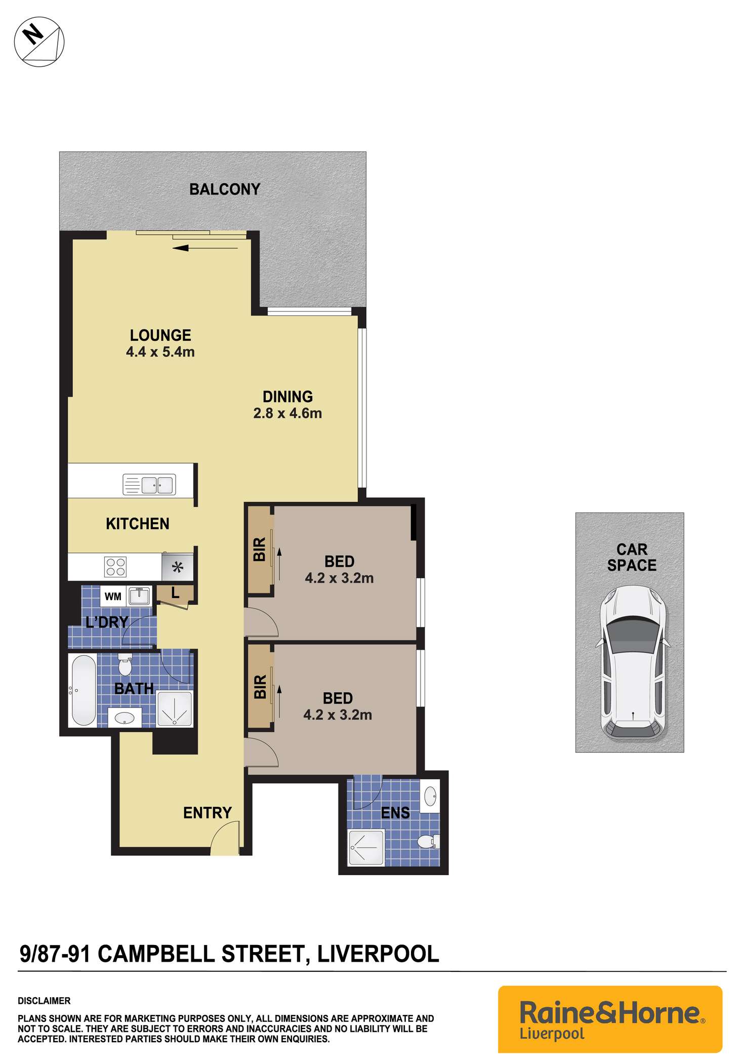 Floorplan of Homely apartment listing, 9/87 Campbell Street, Liverpool NSW 2170