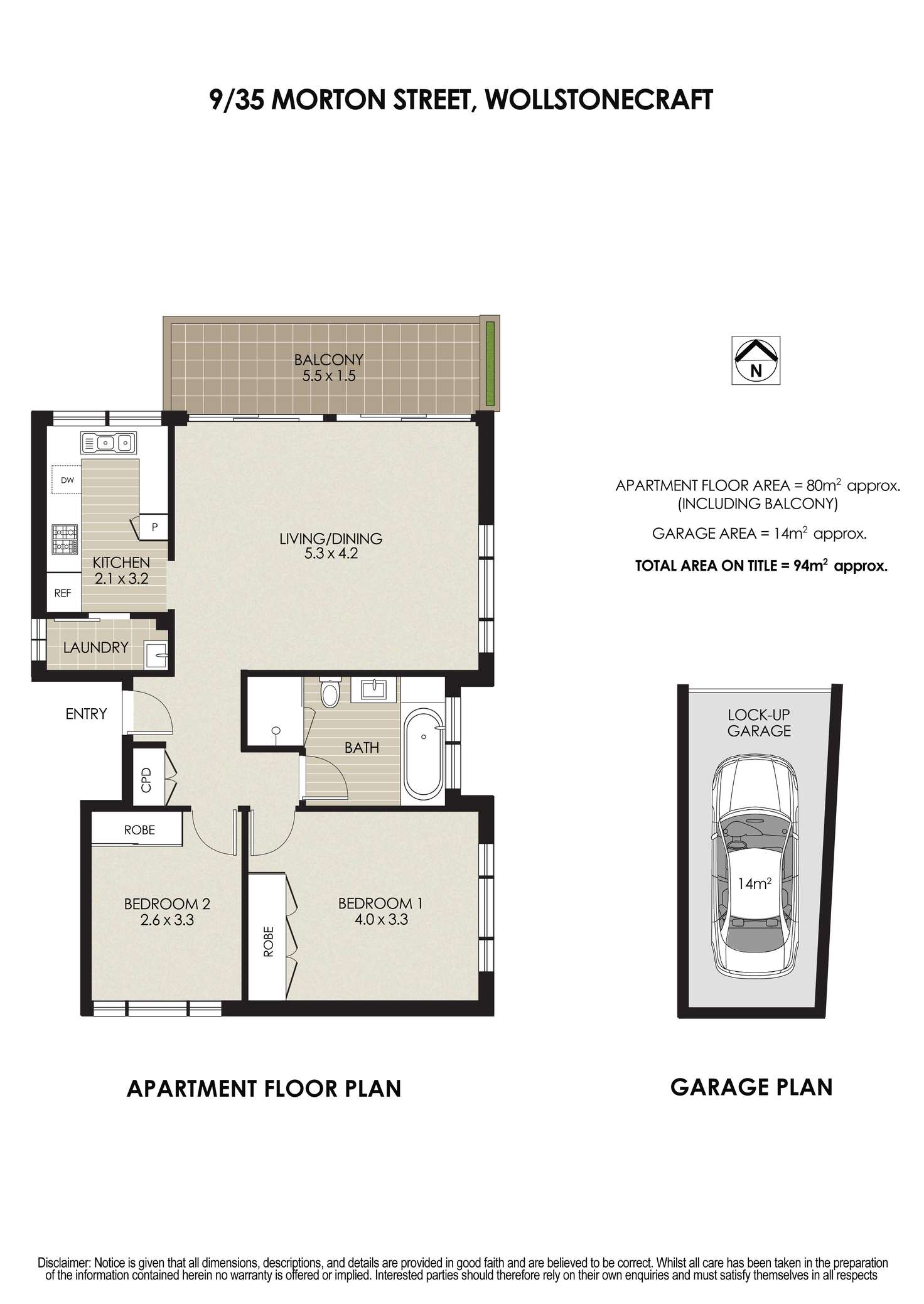 Floorplan of Homely apartment listing, 9/35 Morton Street, Wollstonecraft NSW 2065
