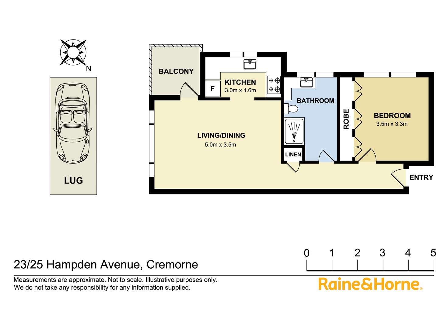 Floorplan of Homely apartment listing, 23/25 Hampden Avenue, Cremorne NSW 2090