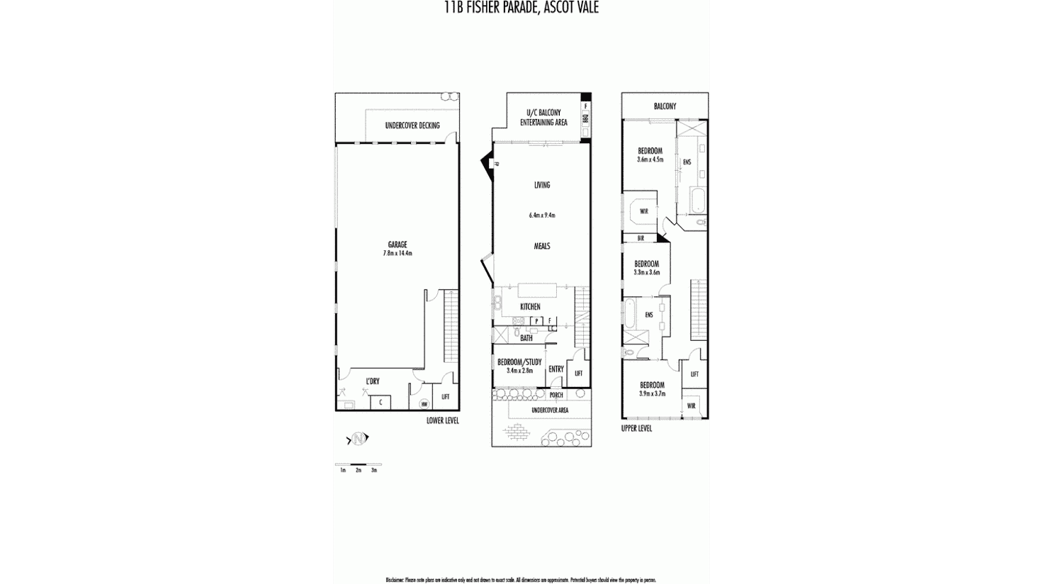 Floorplan of Homely house listing, 11B Fisher Parade, Ascot Vale VIC 3032