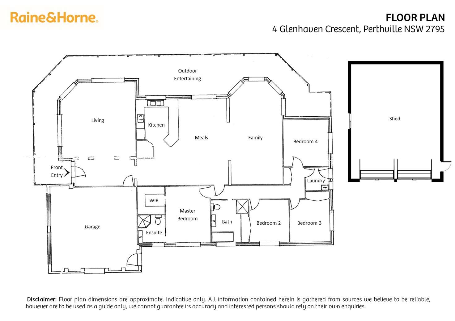 Floorplan of Homely house listing, 4 Glenhaven Crescent, Perthville NSW 2795